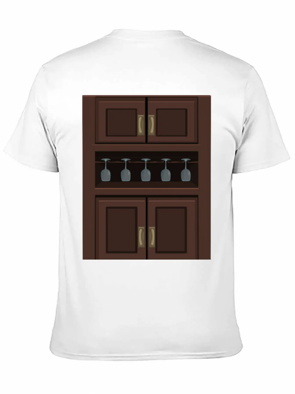 Wine Cabinet From Glitch Relaxed Everyday Tee – Lightweight And Durable Cotton