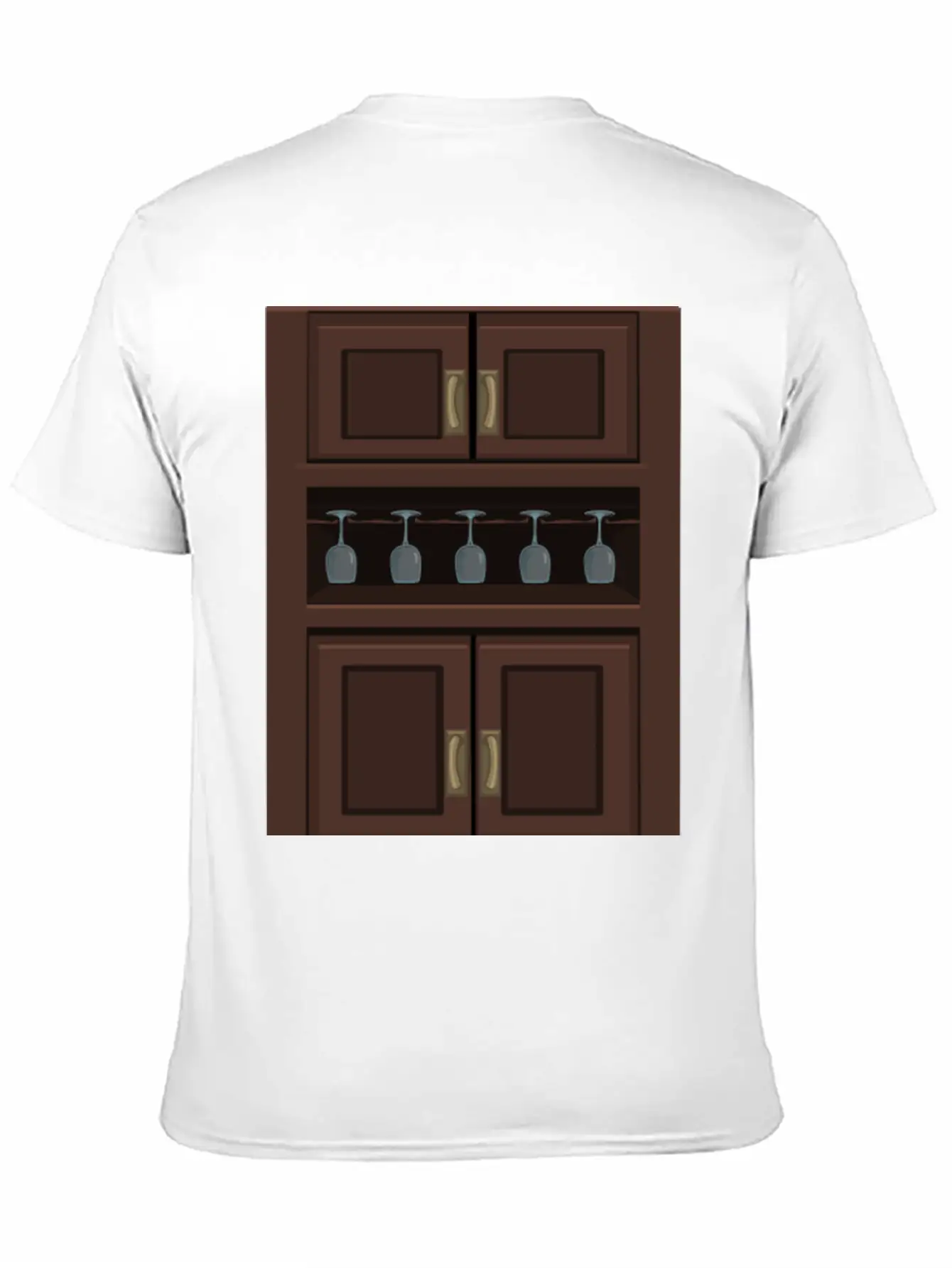 Wine Cabinet From Glitch Relaxed Everyday Tee – Lightweight And Durable Cotton