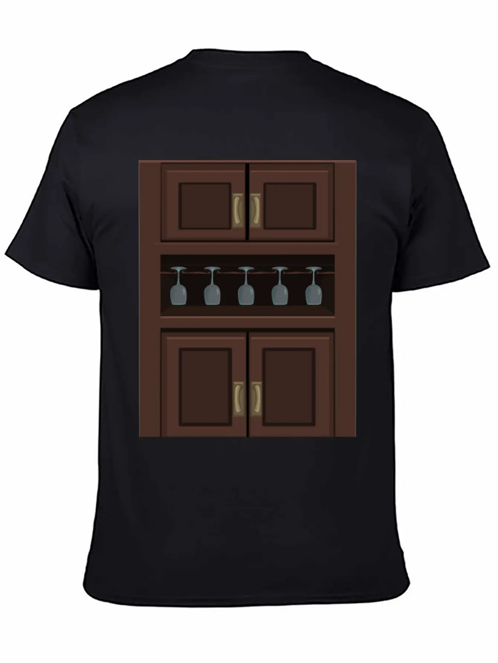 Wine Cabinet From Glitch Relaxed Everyday Tee – Lightweight And Durable Cotton