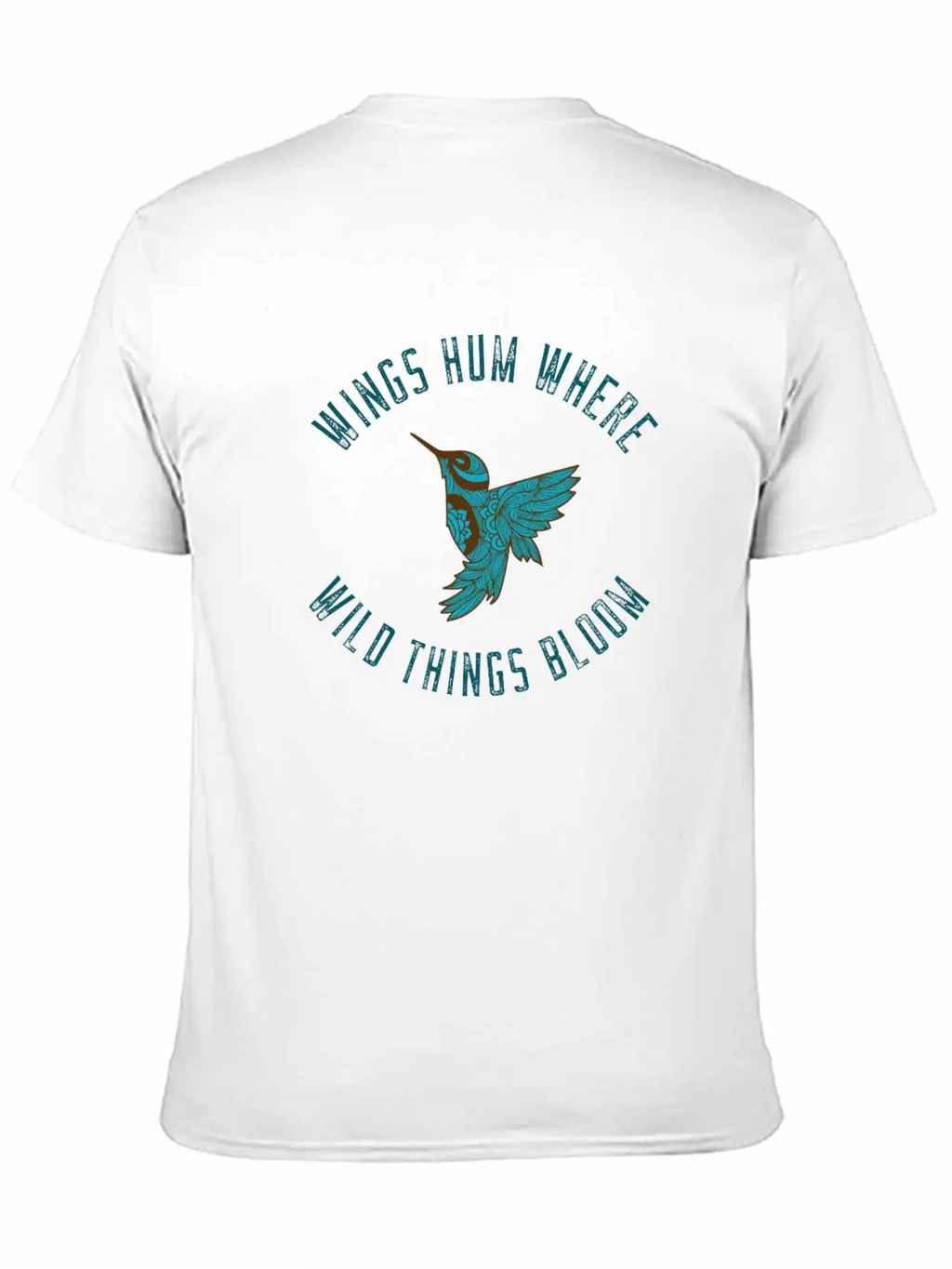 Wings Hum Where Wild Things Bloom Classic Cotton Tee – Unisex Comfort For Any Season