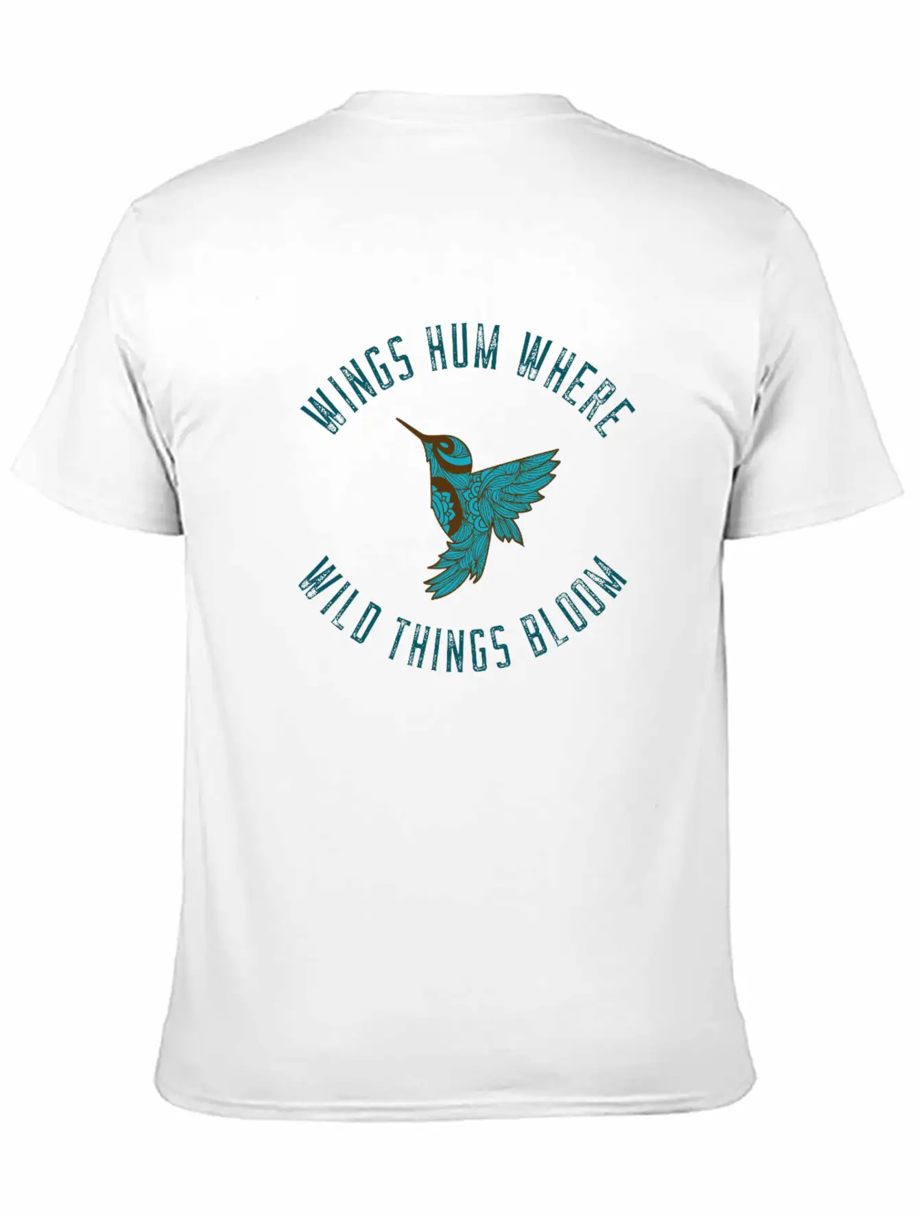 Wings Hum Where Wild Things Bloom Classic Cotton Tee – Unisex Comfort For Any Season