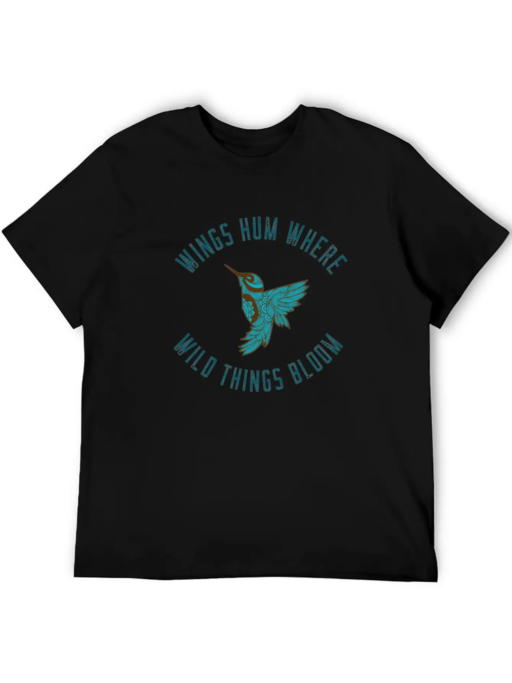 Wings Hum Where Wild Things Bloom Classic Cotton Tee – Unisex Comfort For Any Season