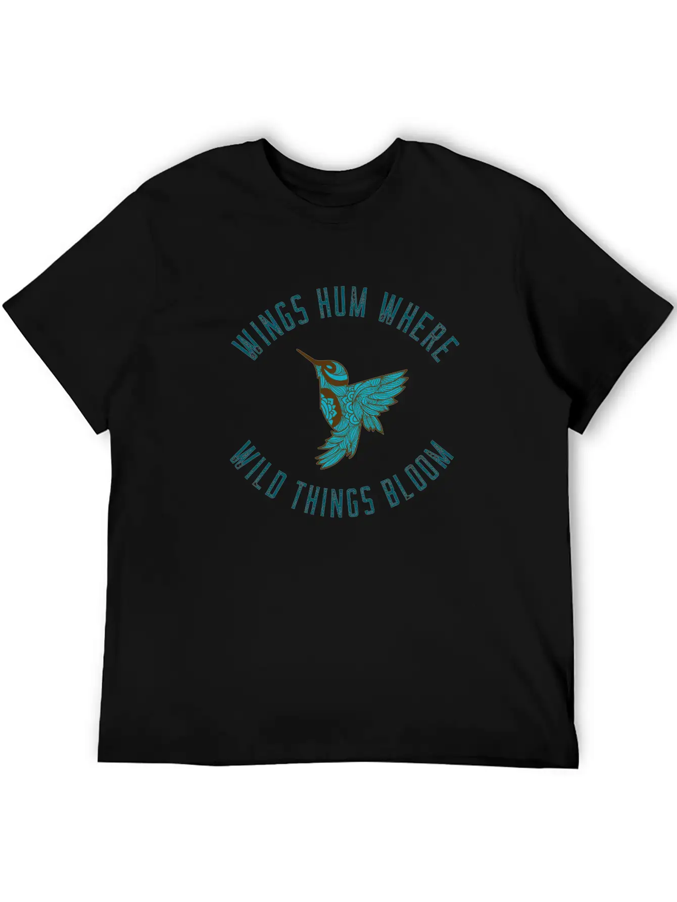 Wings Hum Where Wild Things Bloom Classic Cotton Tee – Unisex Comfort For Any Season
