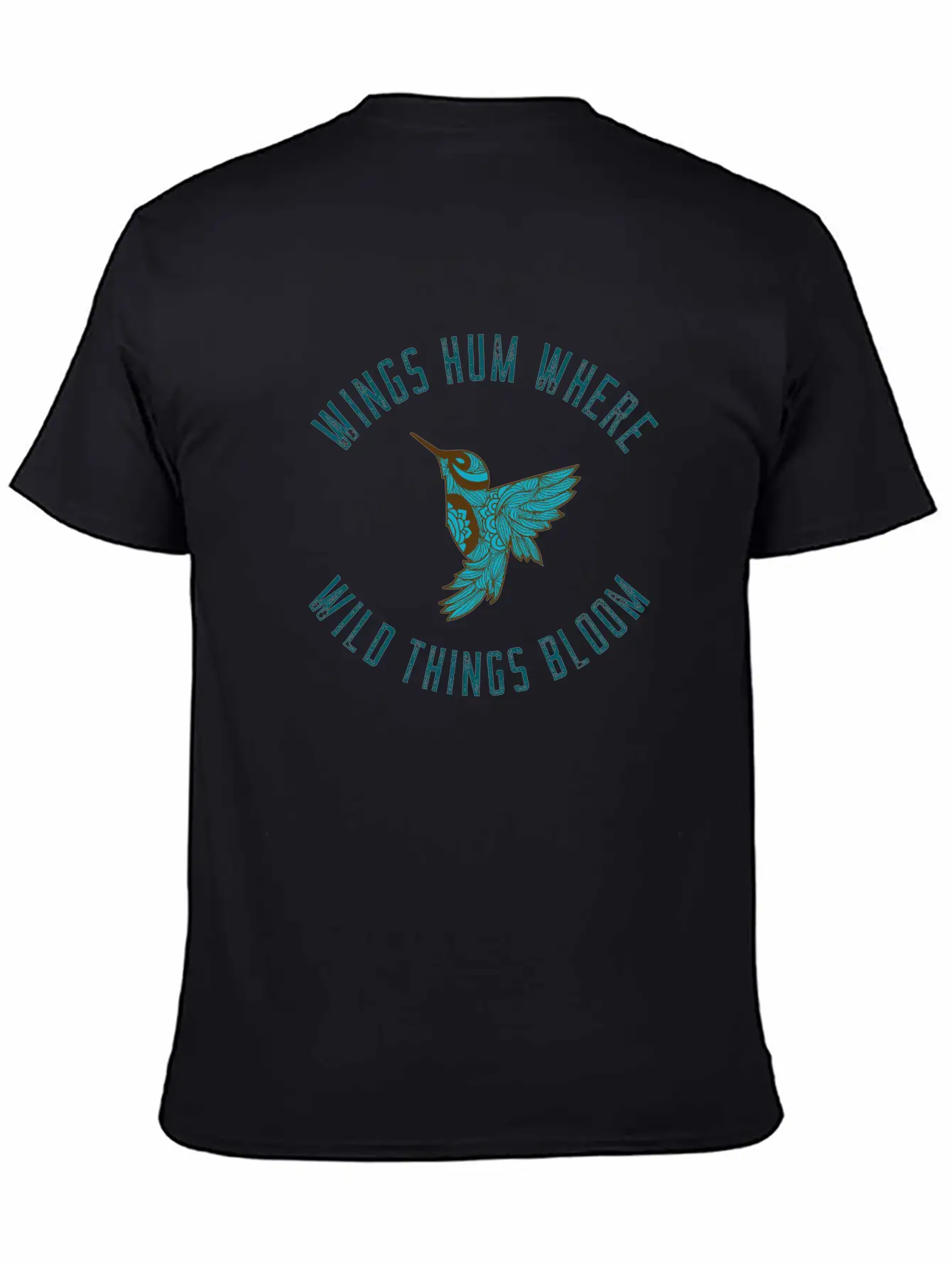 Wings Hum Where Wild Things Bloom Classic Cotton Tee – Unisex Comfort For Any Season