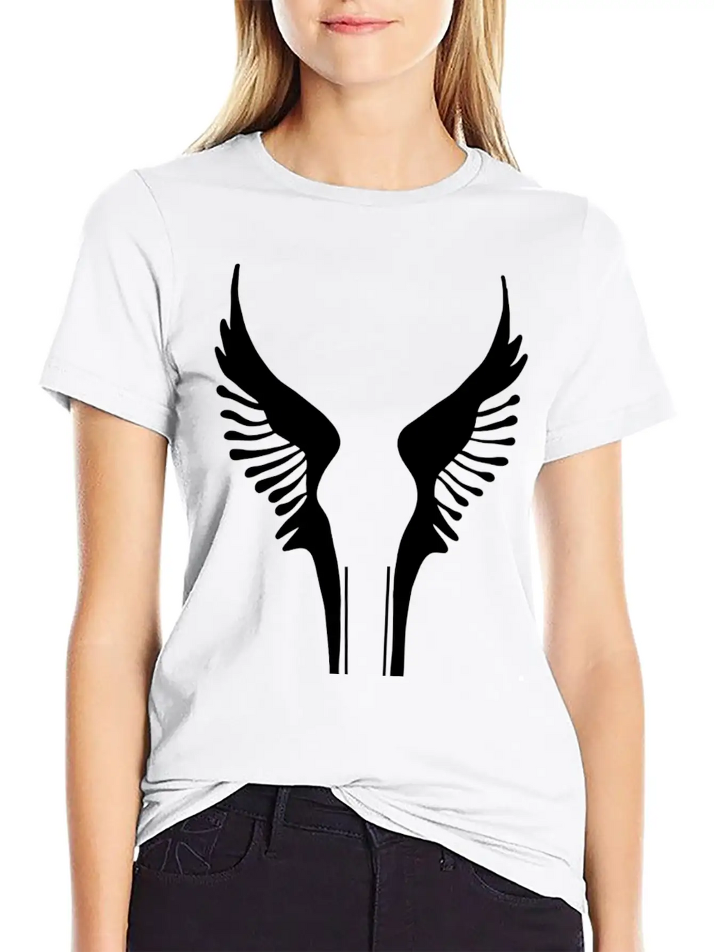 Wings Icon Essential Cotton Tee For Daily Outfits – Unisex Style