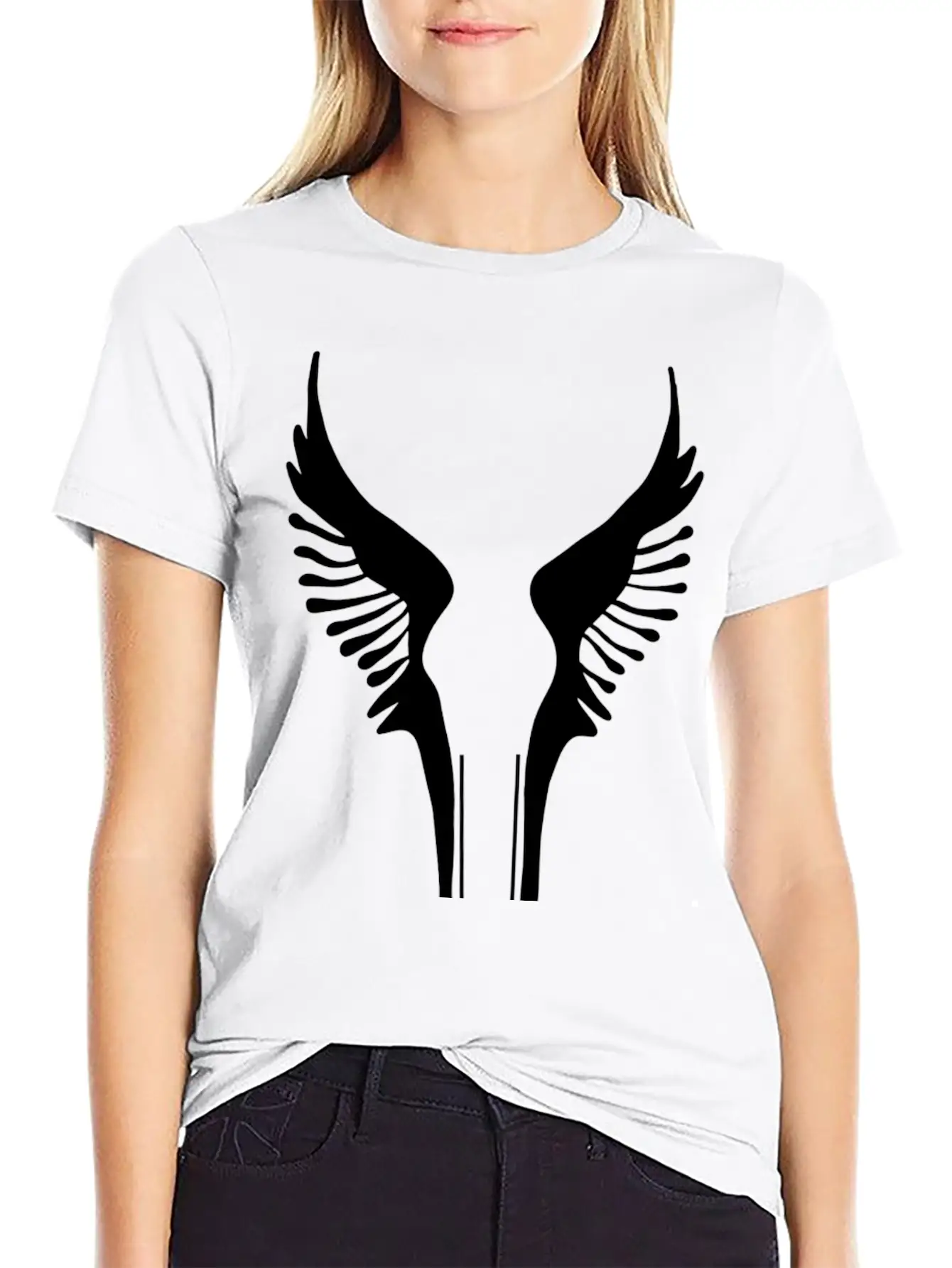 Wings Icon Essential Cotton Tee For Daily Outfits – Unisex Style