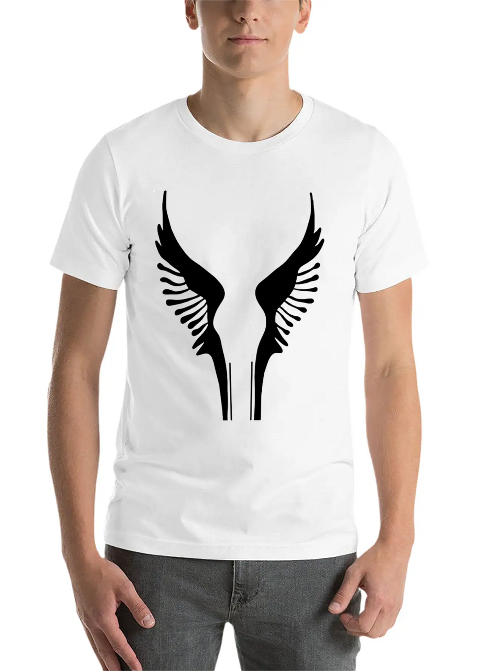 Wings Icon Essential Cotton Tee For Daily Outfits – Unisex Style