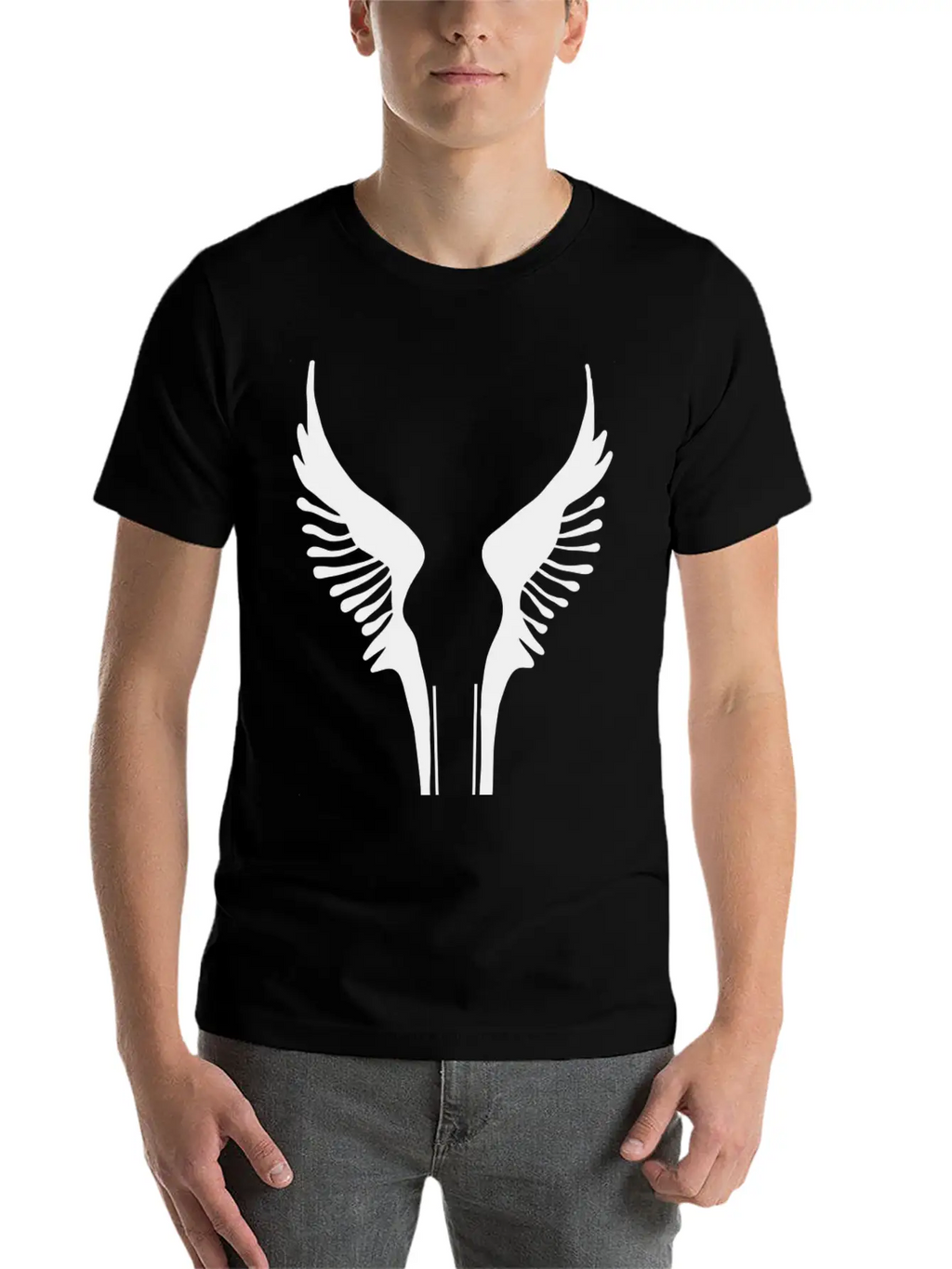 Wings Icon Essential Cotton Tee For Daily Outfits – Unisex Style