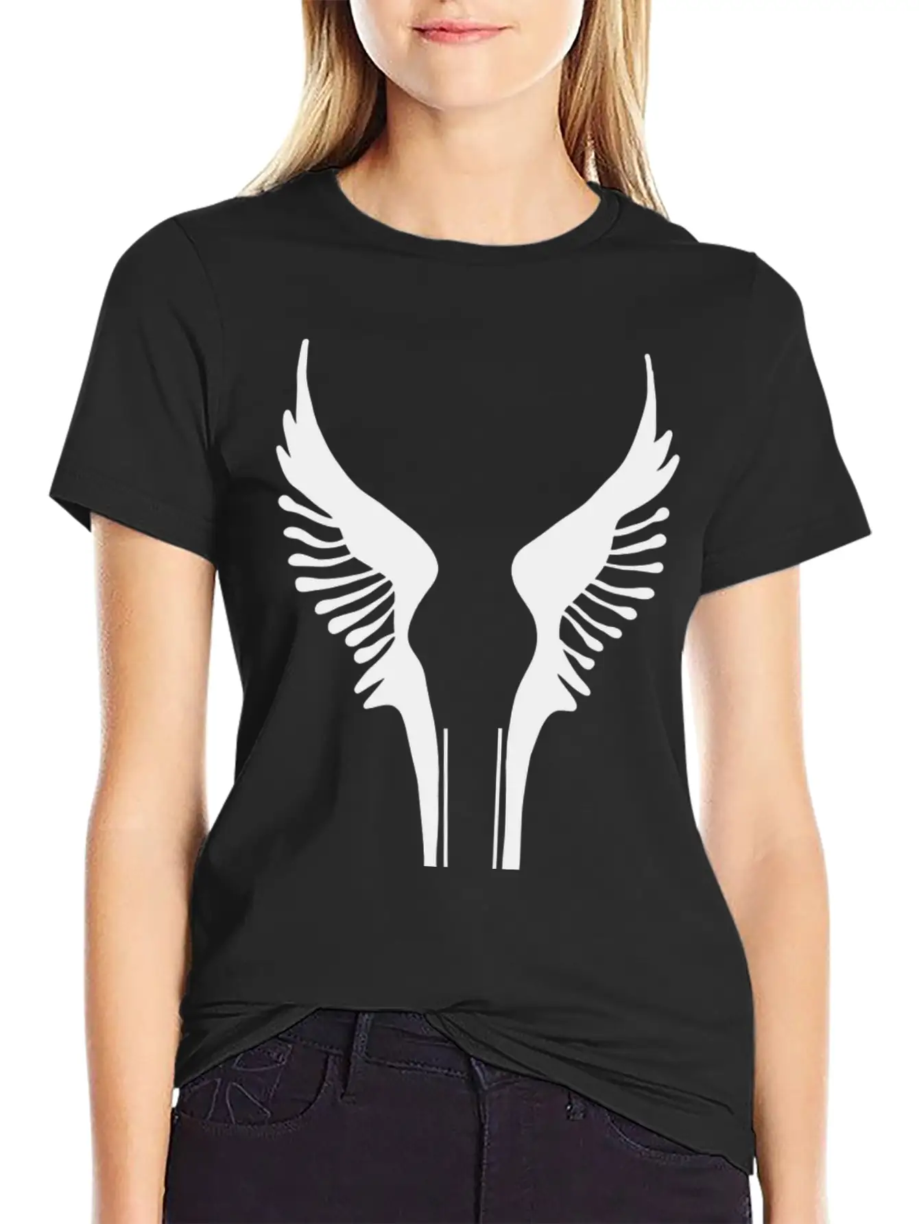 Wings Icon Essential Cotton Tee For Daily Outfits – Unisex Style