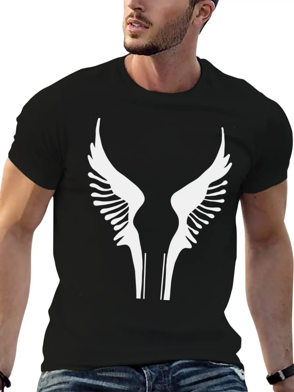 Wings Icon Essential Cotton Tee For Daily Outfits – Unisex Style
