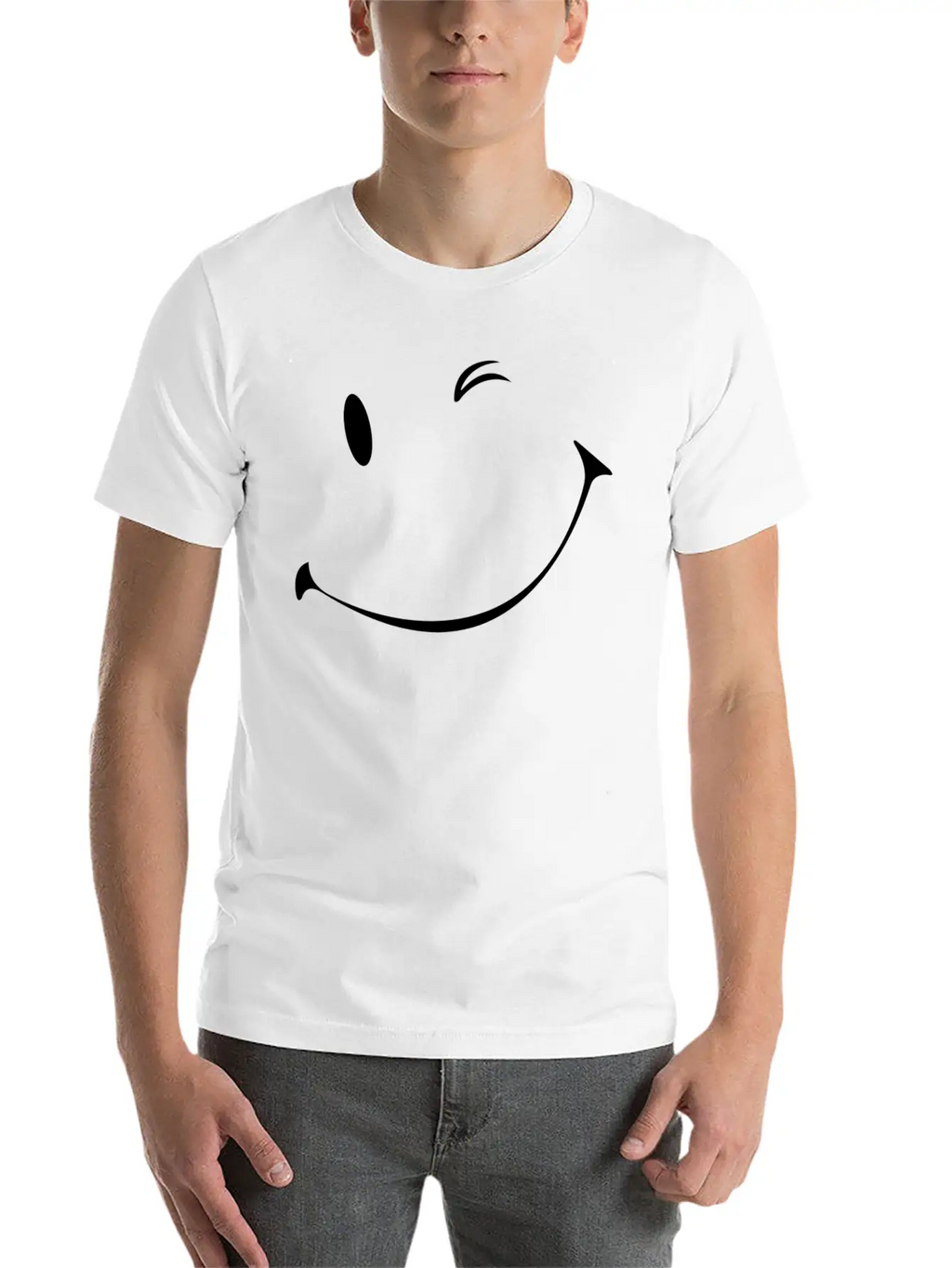 Winking Smile, Smiles Unisex Casual T-Shirt – Clean Design For Daily Comfort