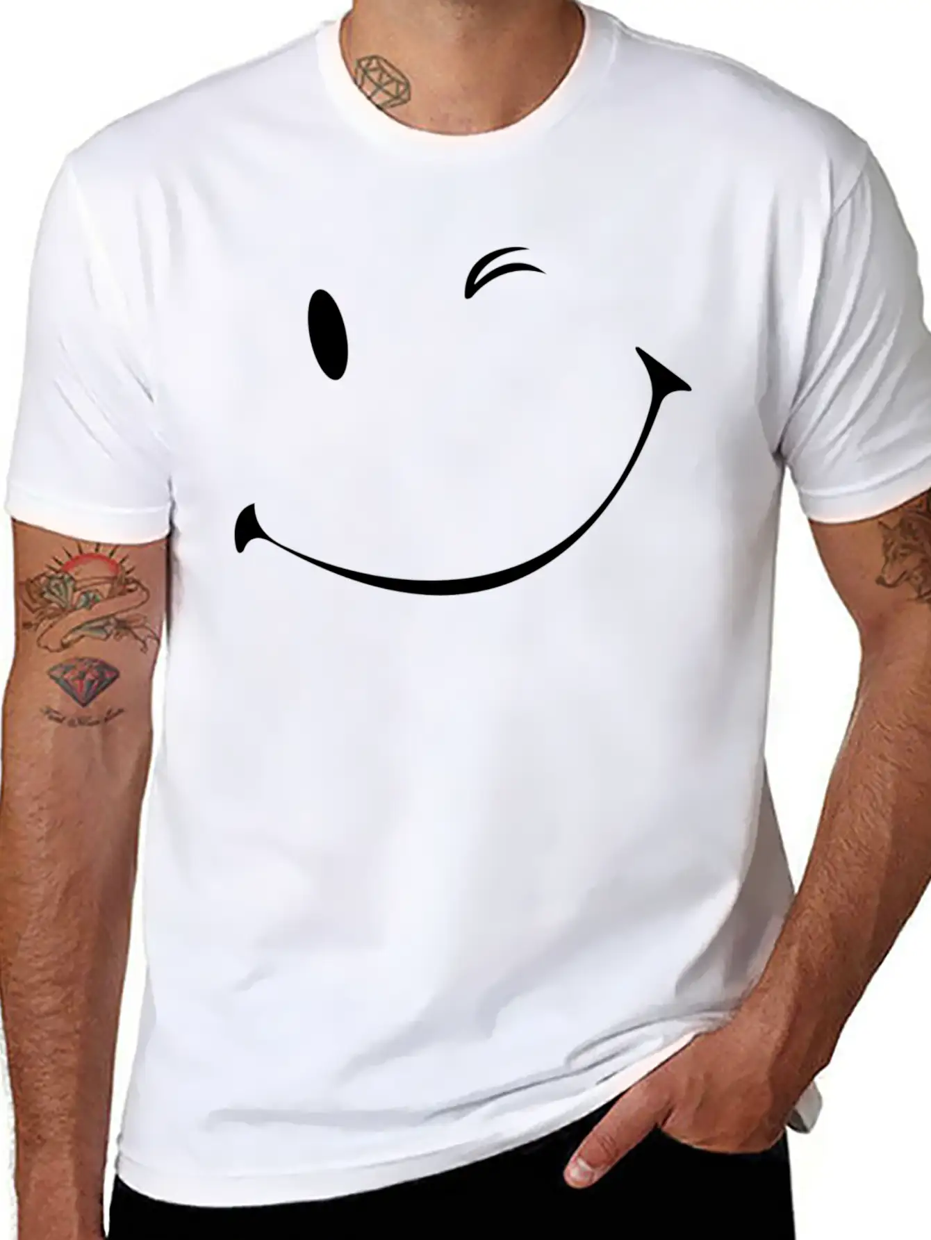 Winking Smile, Smiles Unisex Casual T-Shirt – Clean Design For Daily Comfort