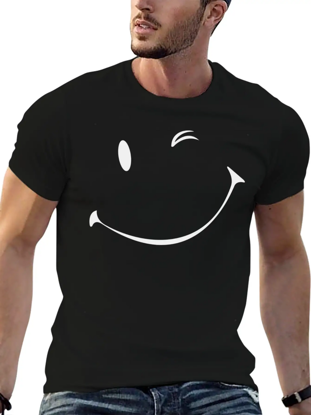 Winking Smile, Smiles Unisex Casual T-Shirt – Clean Design For Daily Comfort