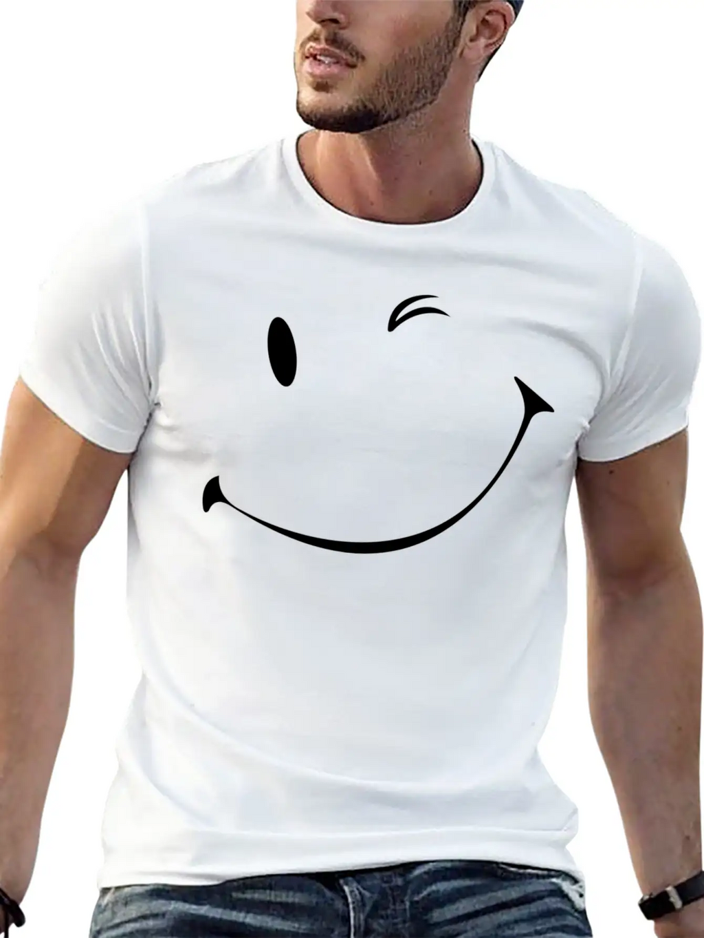 Winking Smile, Smiles Unisex Casual T-Shirt – Clean Design For Daily Comfort