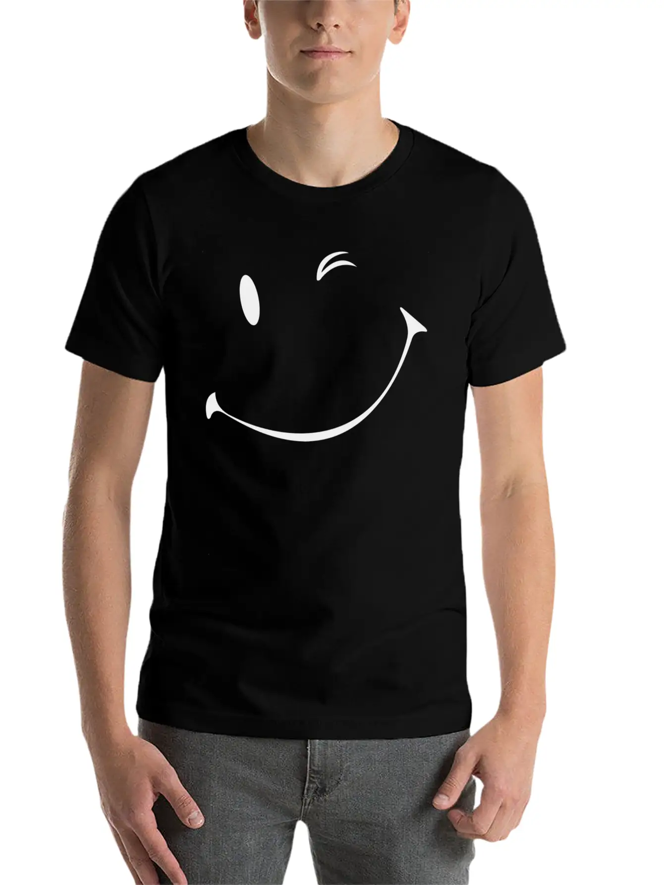 Winking Smile, Smiles Unisex Casual T-Shirt – Clean Design For Daily Comfort