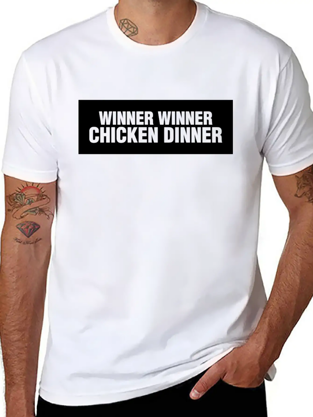 Winner Winner Chicken Dinner Basic Graphic T-Shirt – Daily Comfort In Soft Cotton