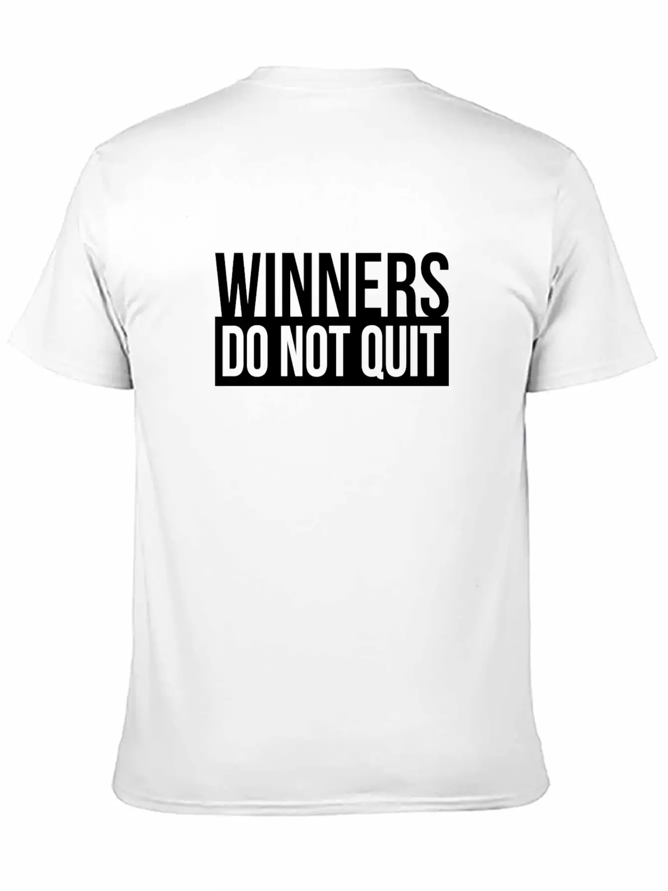 WINNERS DO NOT QUIT MOTIVATION INSPIRATION QUOTE Breathable Soft Cotton T-Shirt – Timeless Casual Look