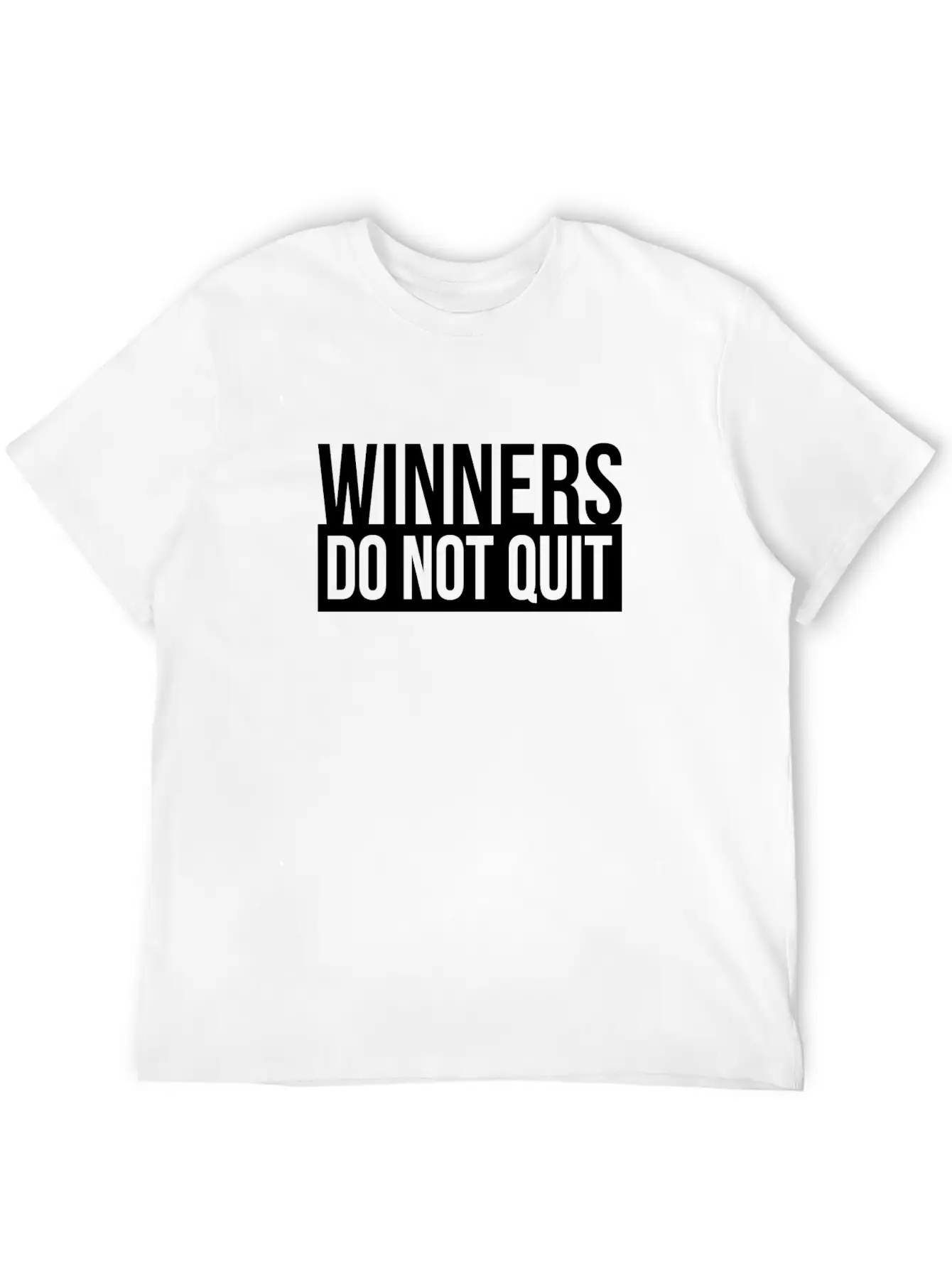 WINNERS DO NOT QUIT MOTIVATION INSPIRATION QUOTE Breathable Soft Cotton T-Shirt – Timeless Casual Look