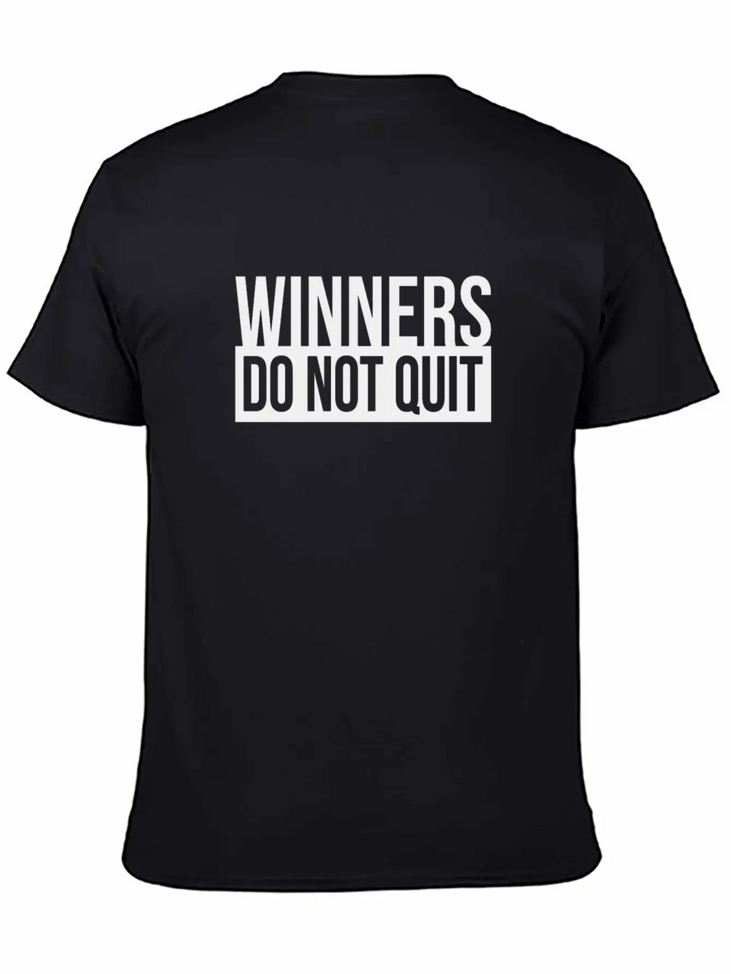 WINNERS DO NOT QUIT MOTIVATION INSPIRATION QUOTE Breathable Soft Cotton T-Shirt – Timeless Casual Look