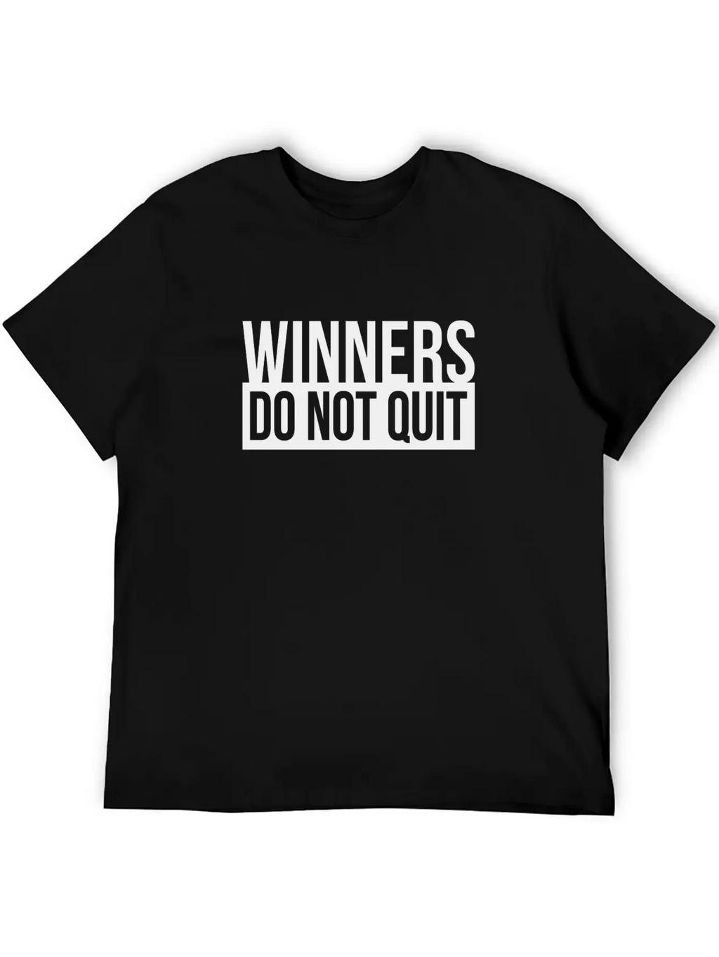 WINNERS DO NOT QUIT MOTIVATION INSPIRATION QUOTE Breathable Soft Cotton T-Shirt – Timeless Casual Look