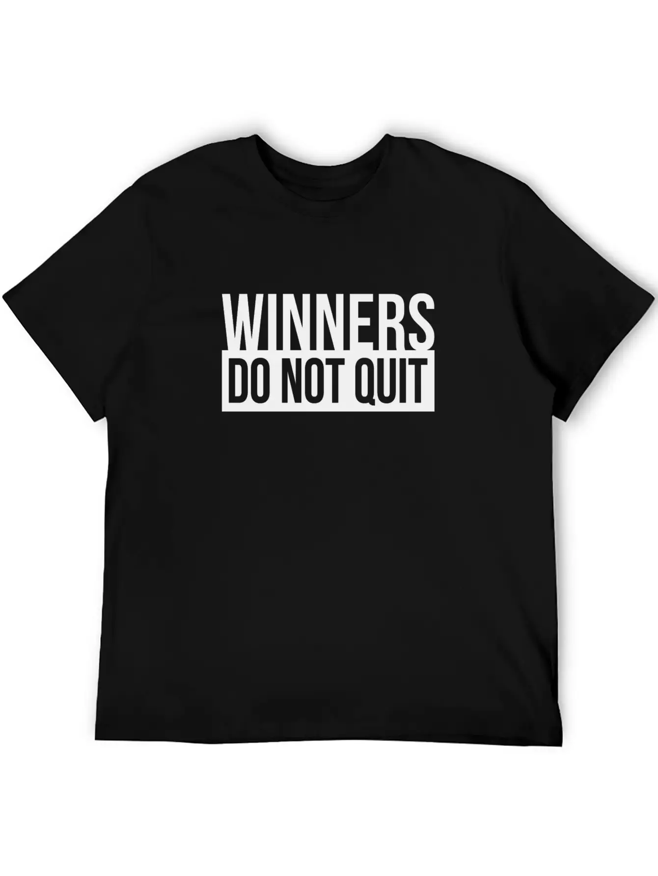 WINNERS DO NOT QUIT MOTIVATION INSPIRATION QUOTE Breathable Soft Cotton T-Shirt – Timeless Casual Look