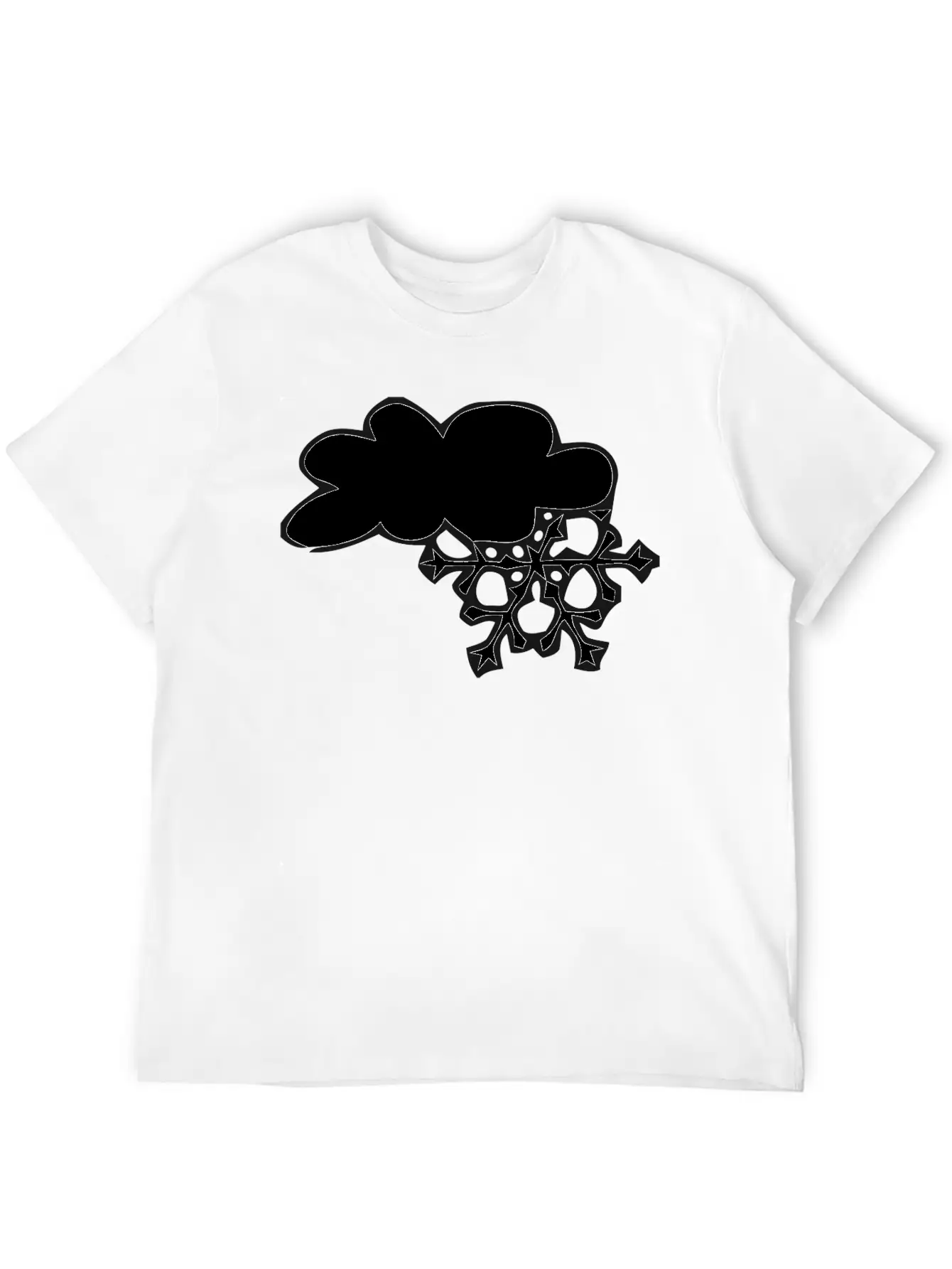 Winter Cloud Snow Flake Timeless Short Sleeve Tee – Comfy And Minimalist Design