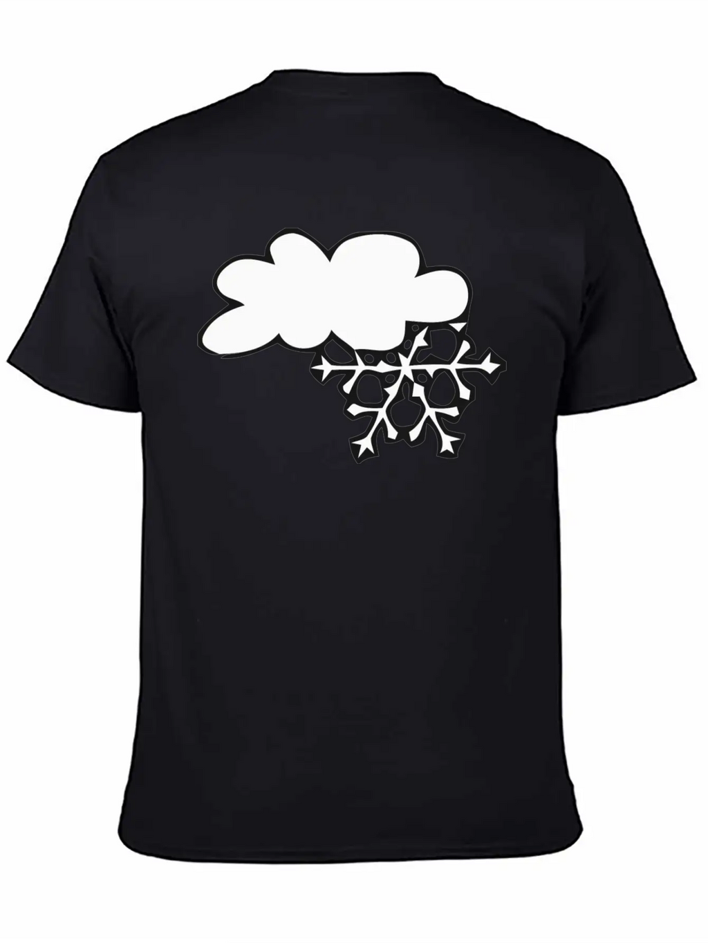 Winter Cloud Snow Flake Timeless Short Sleeve Tee – Comfy And Minimalist Design