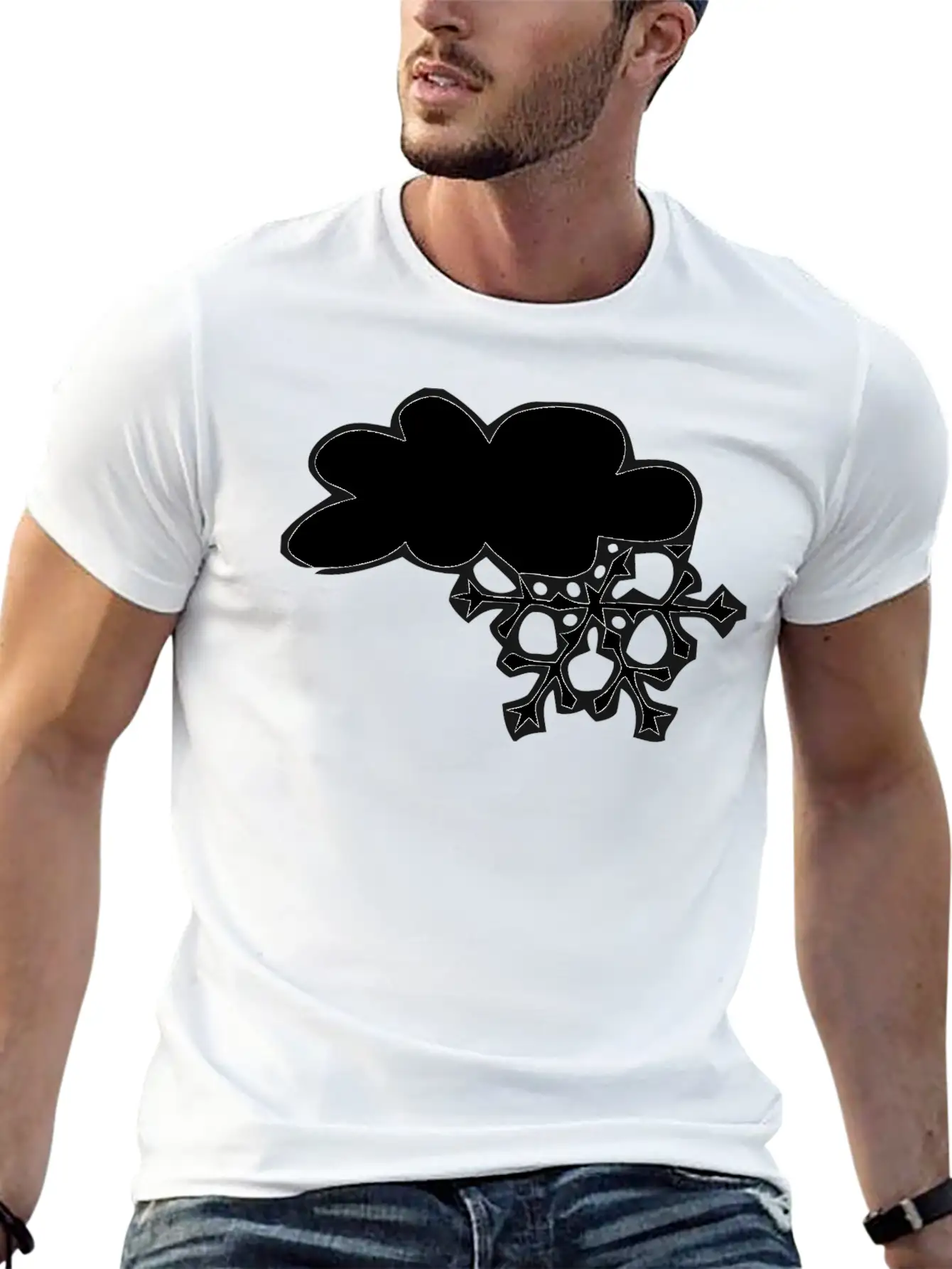 Winter Cloud Snow Flake Timeless Short Sleeve Tee – Comfy And Minimalist Design