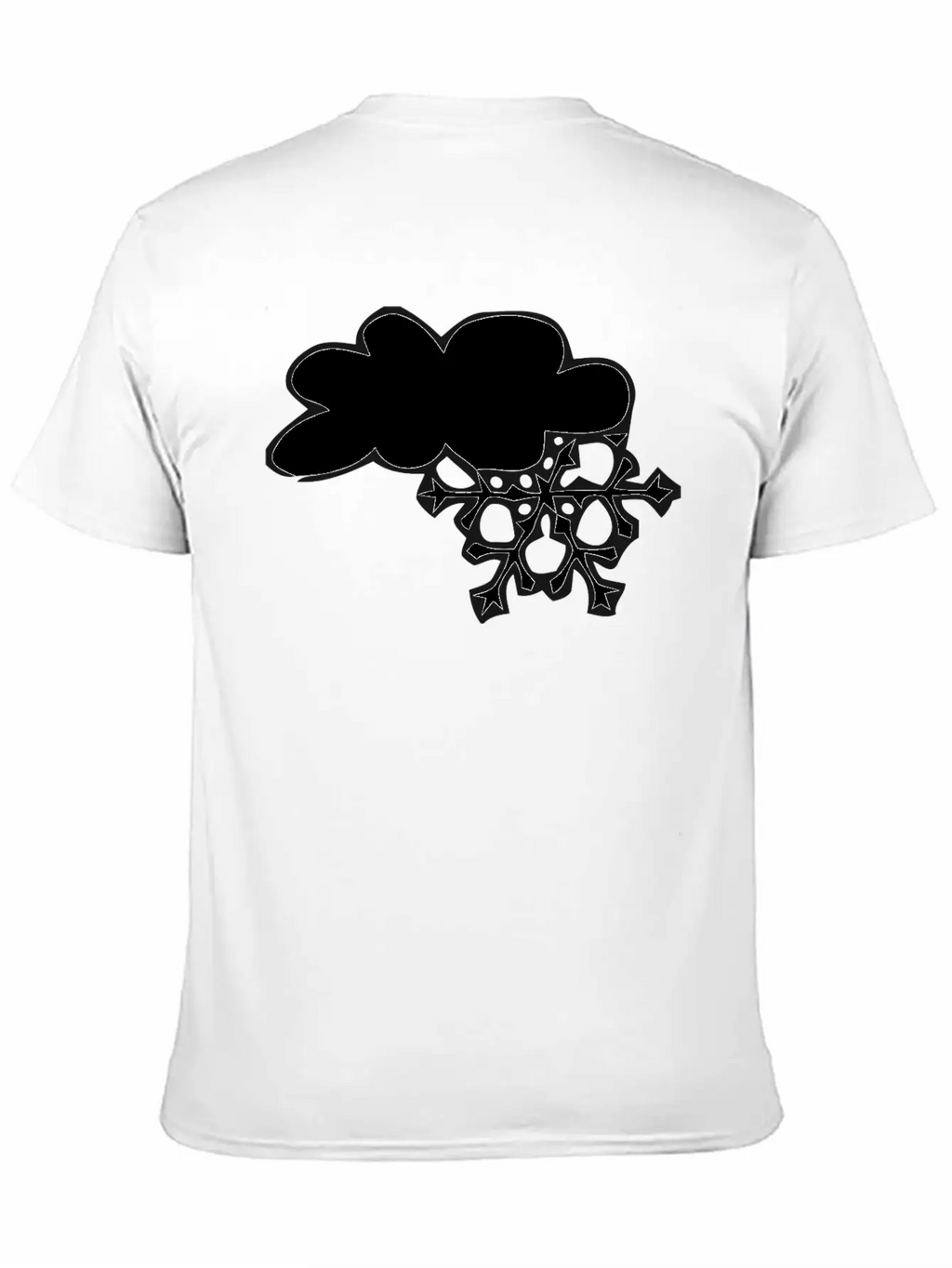 Winter Cloud Snow Flake Timeless Short Sleeve Tee – Comfy And Minimalist Design