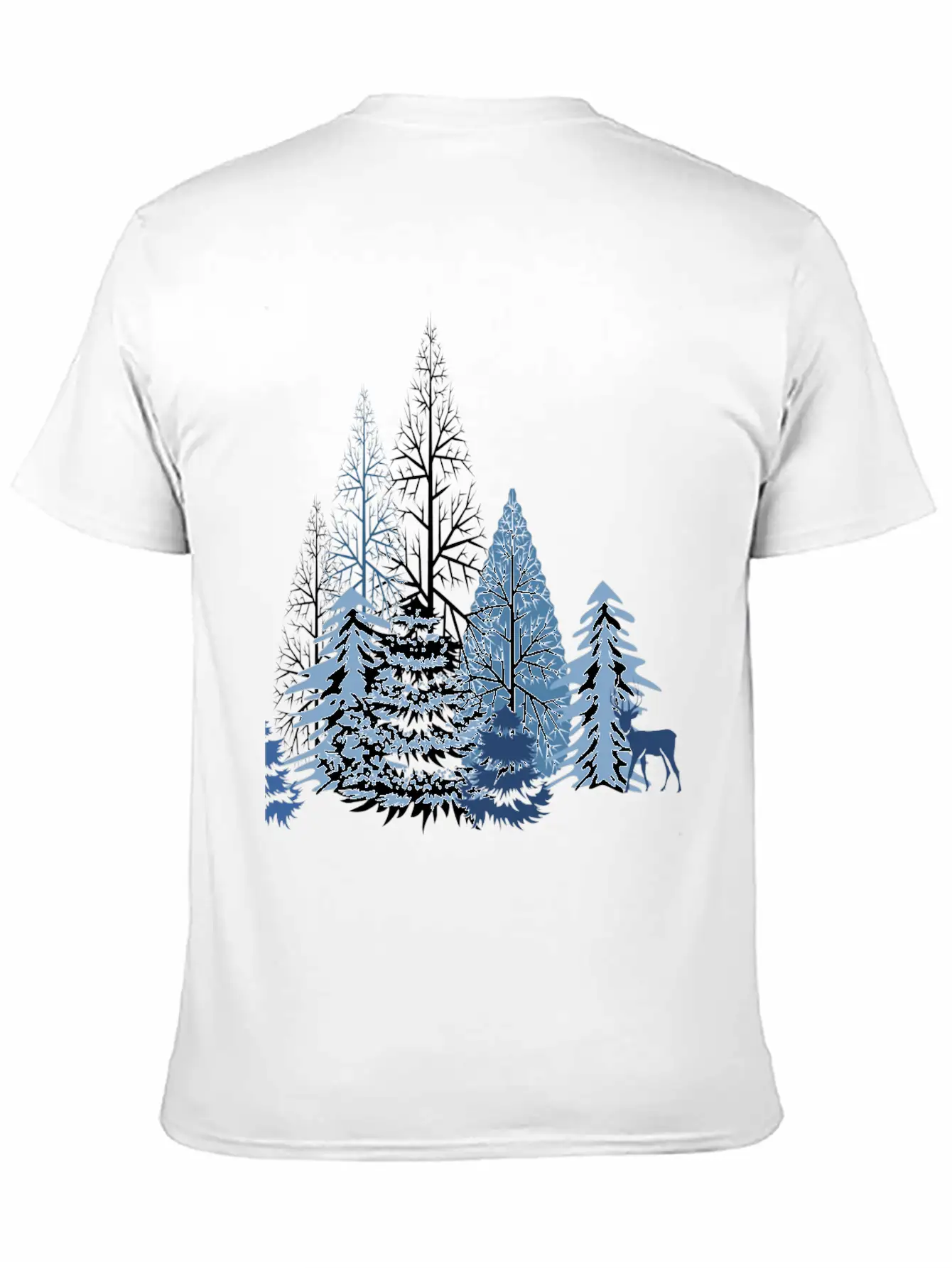 Winter Forest Classic Cotton Tee – Unisex Comfort For Any Season