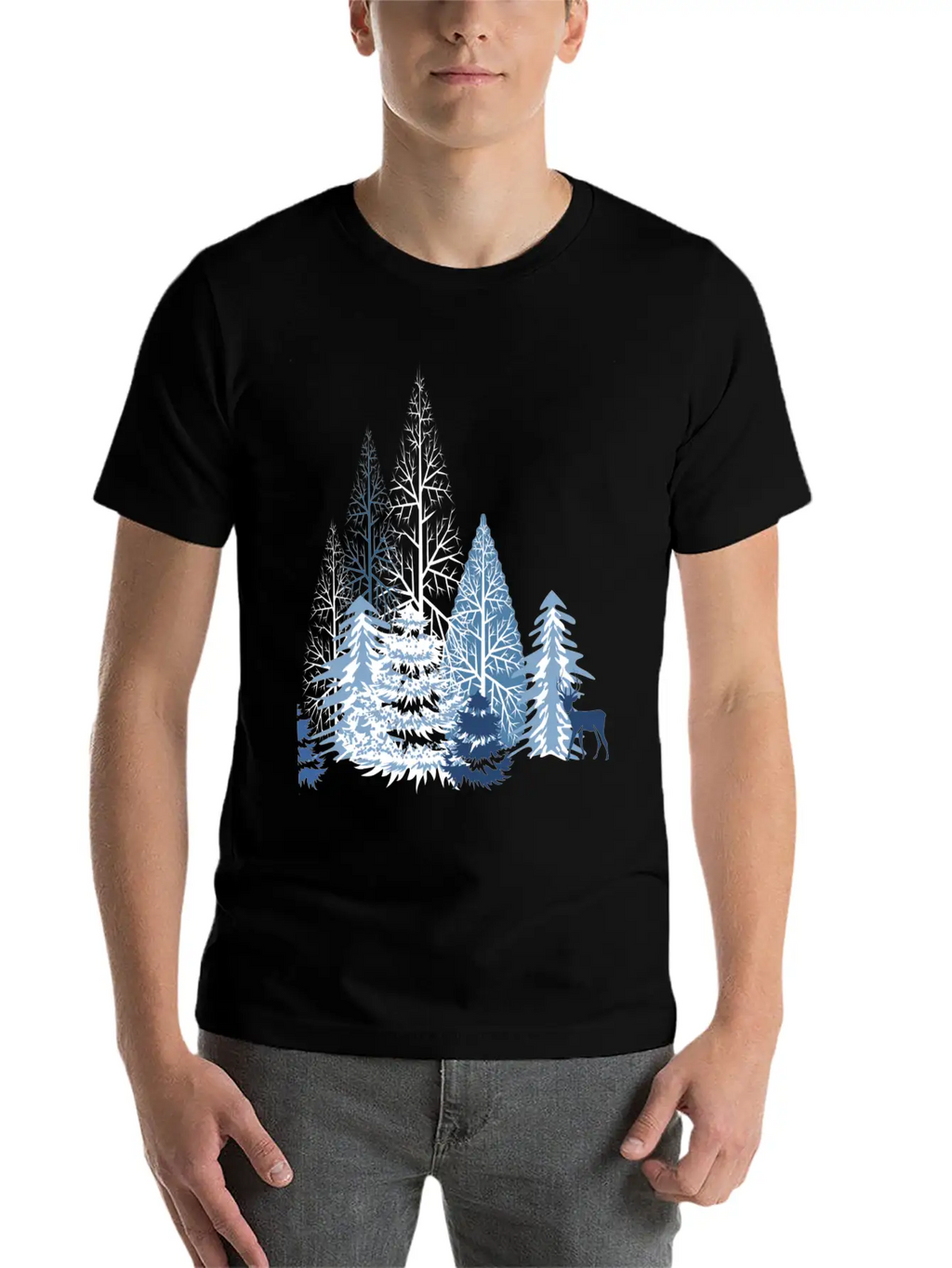 Winter Forest Classic Cotton Tee – Unisex Comfort For Any Season