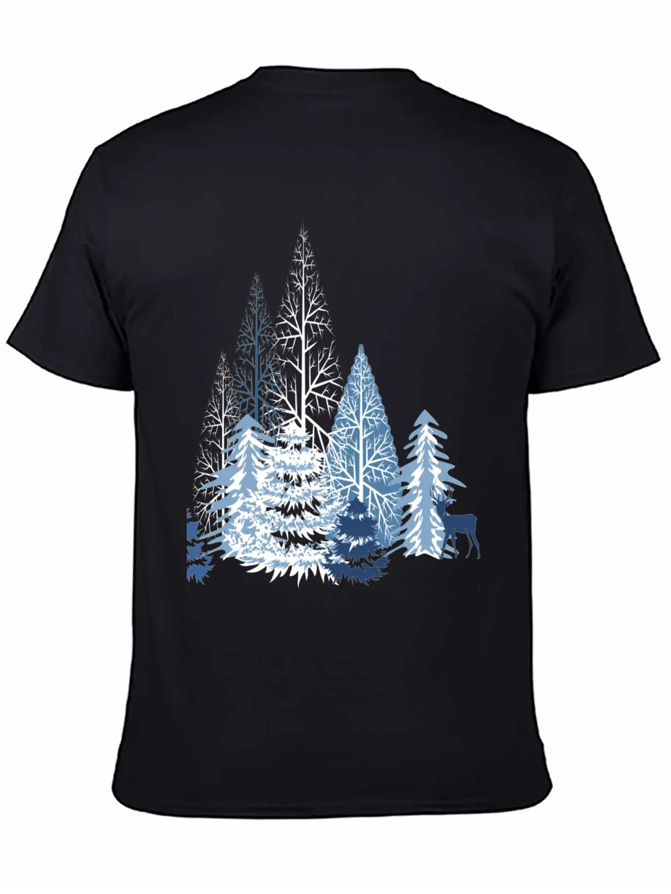 Winter Forest Classic Cotton Tee – Unisex Comfort For Any Season
