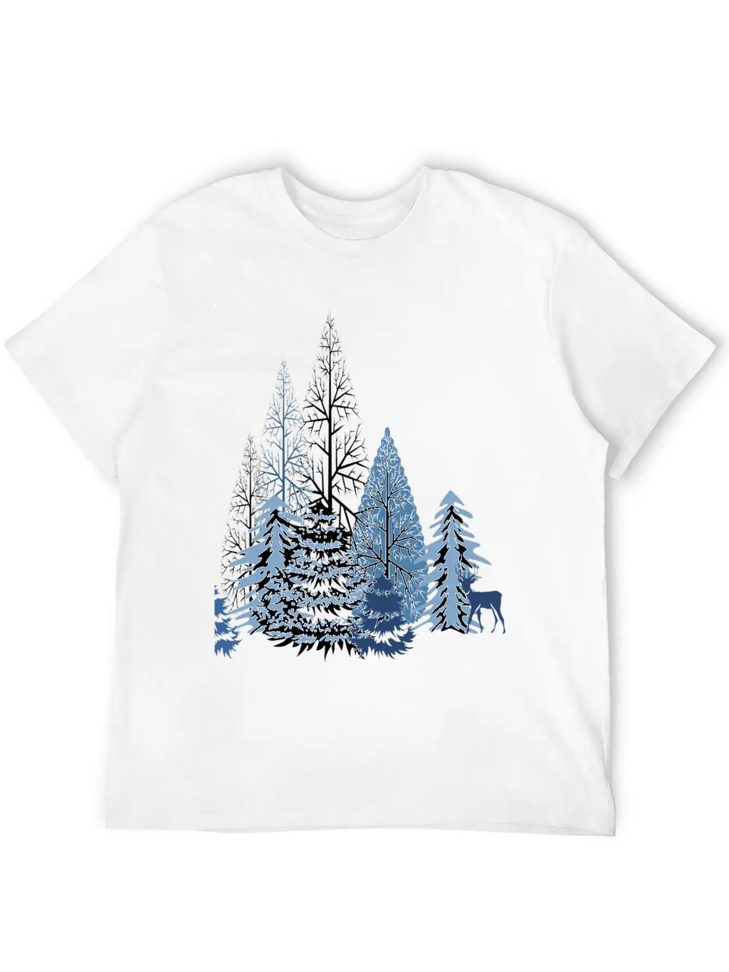 Winter Forest Classic Cotton Tee – Unisex Comfort For Any Season