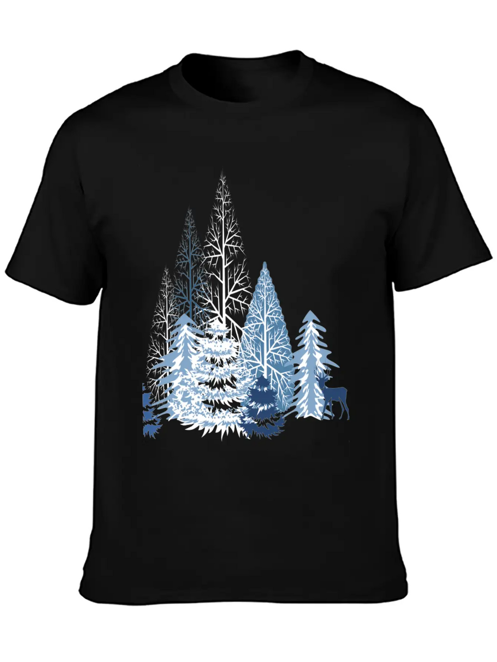 Winter Forest Classic Cotton Tee – Unisex Comfort For Any Season