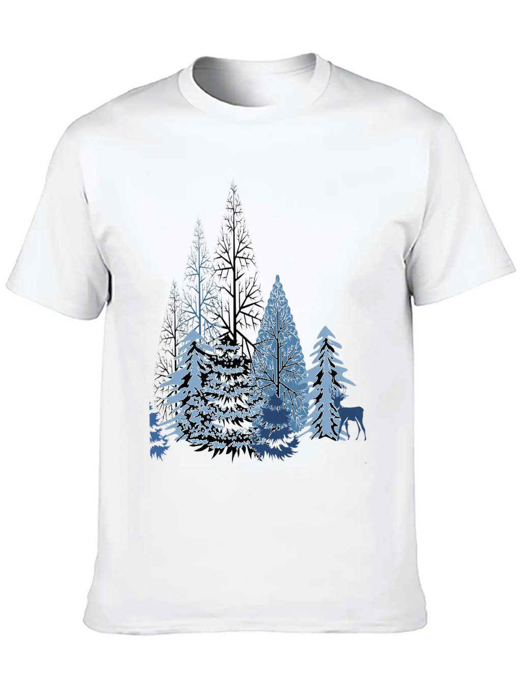 Winter Forest Classic Cotton Tee – Unisex Comfort For Any Season