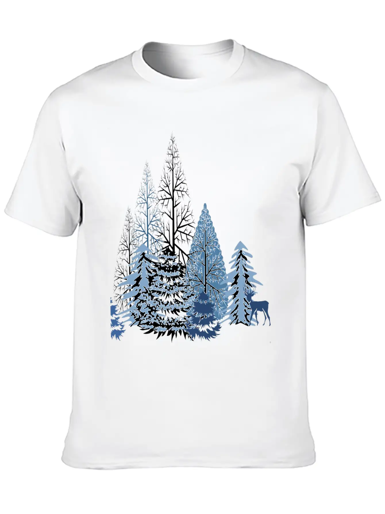 Winter Forest Classic Cotton Tee – Unisex Comfort For Any Season
