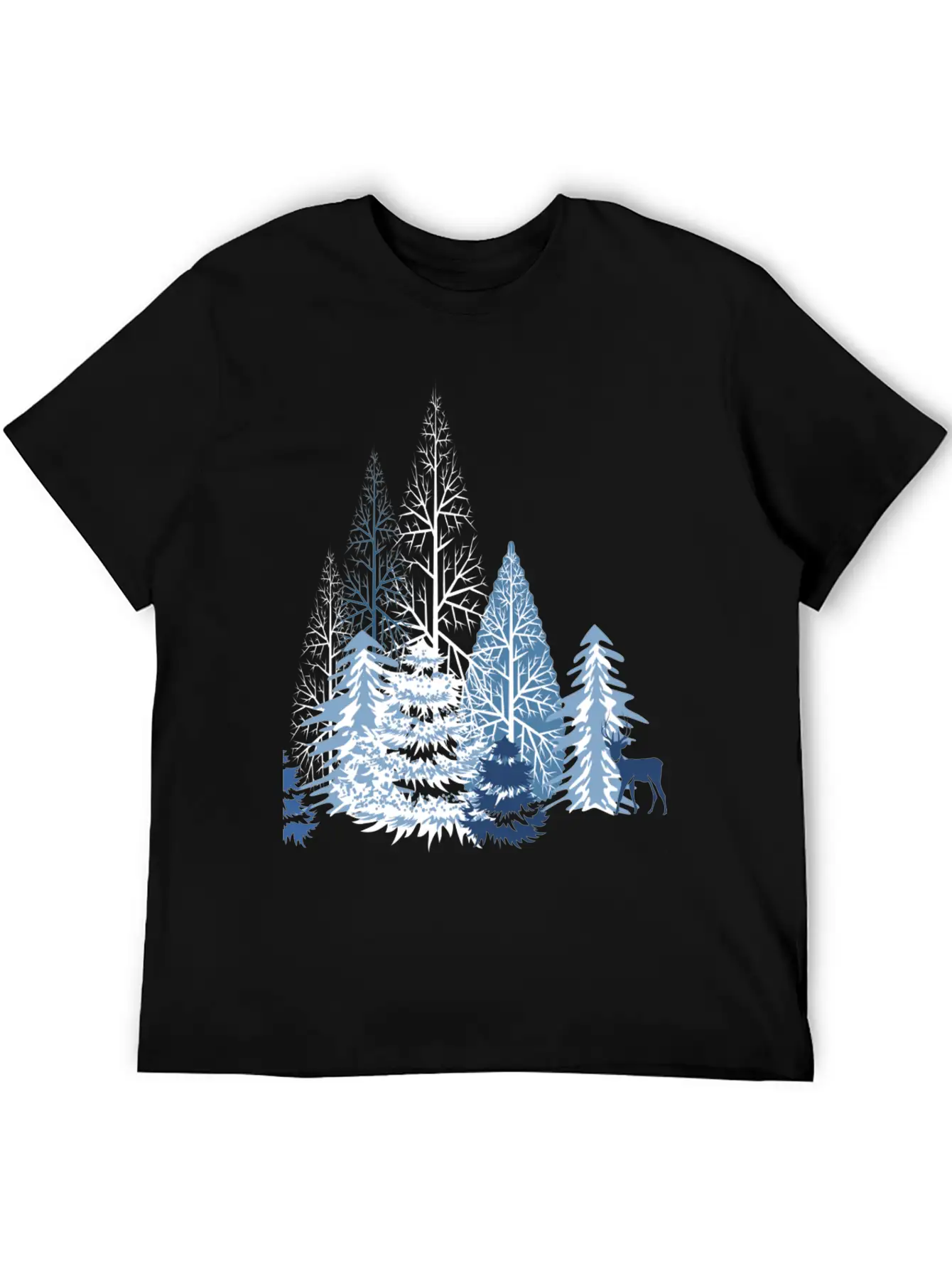 Winter Forest Classic Cotton Tee – Unisex Comfort For Any Season