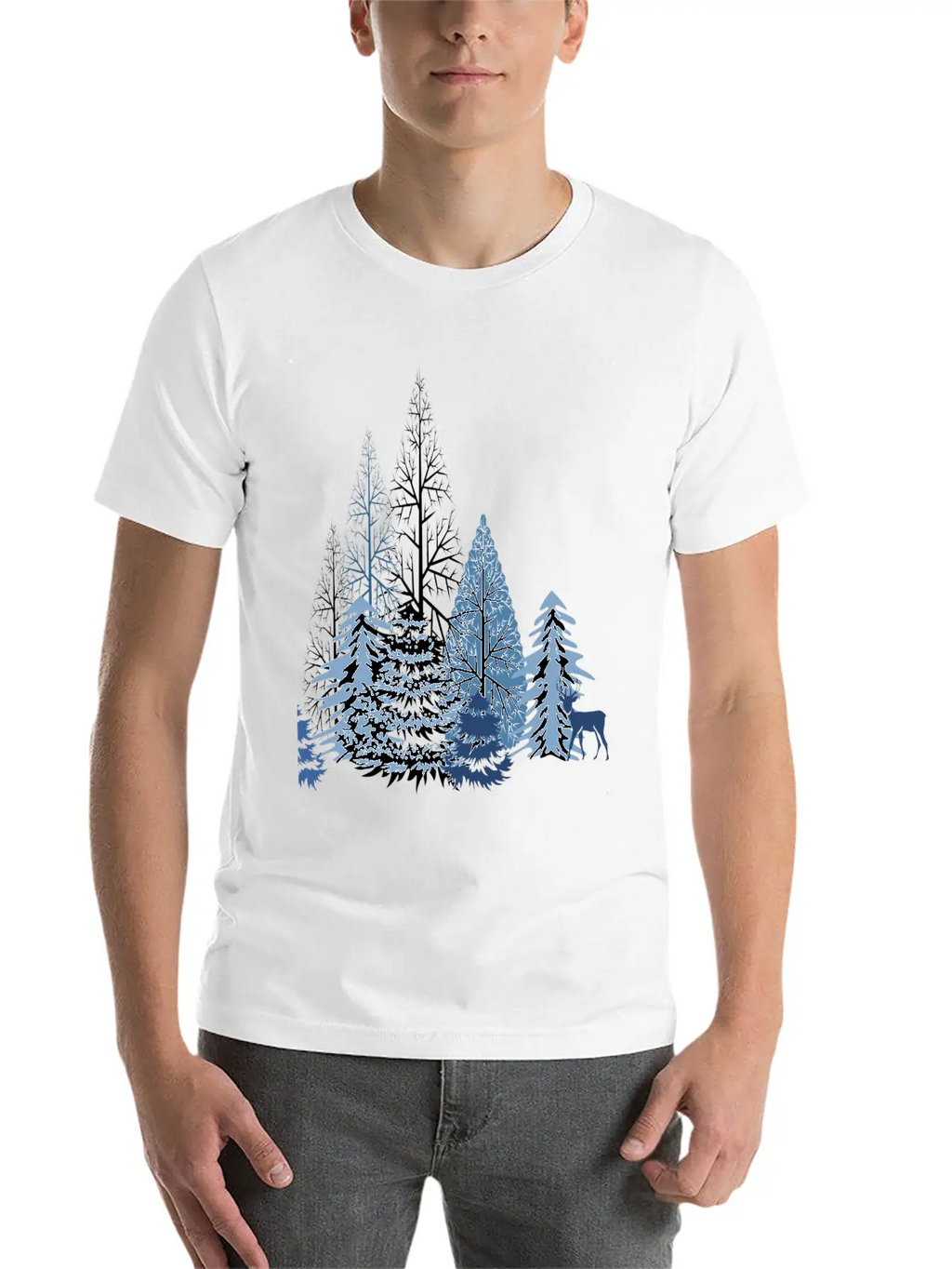 Winter Forest Classic Cotton Tee – Unisex Comfort For Any Season