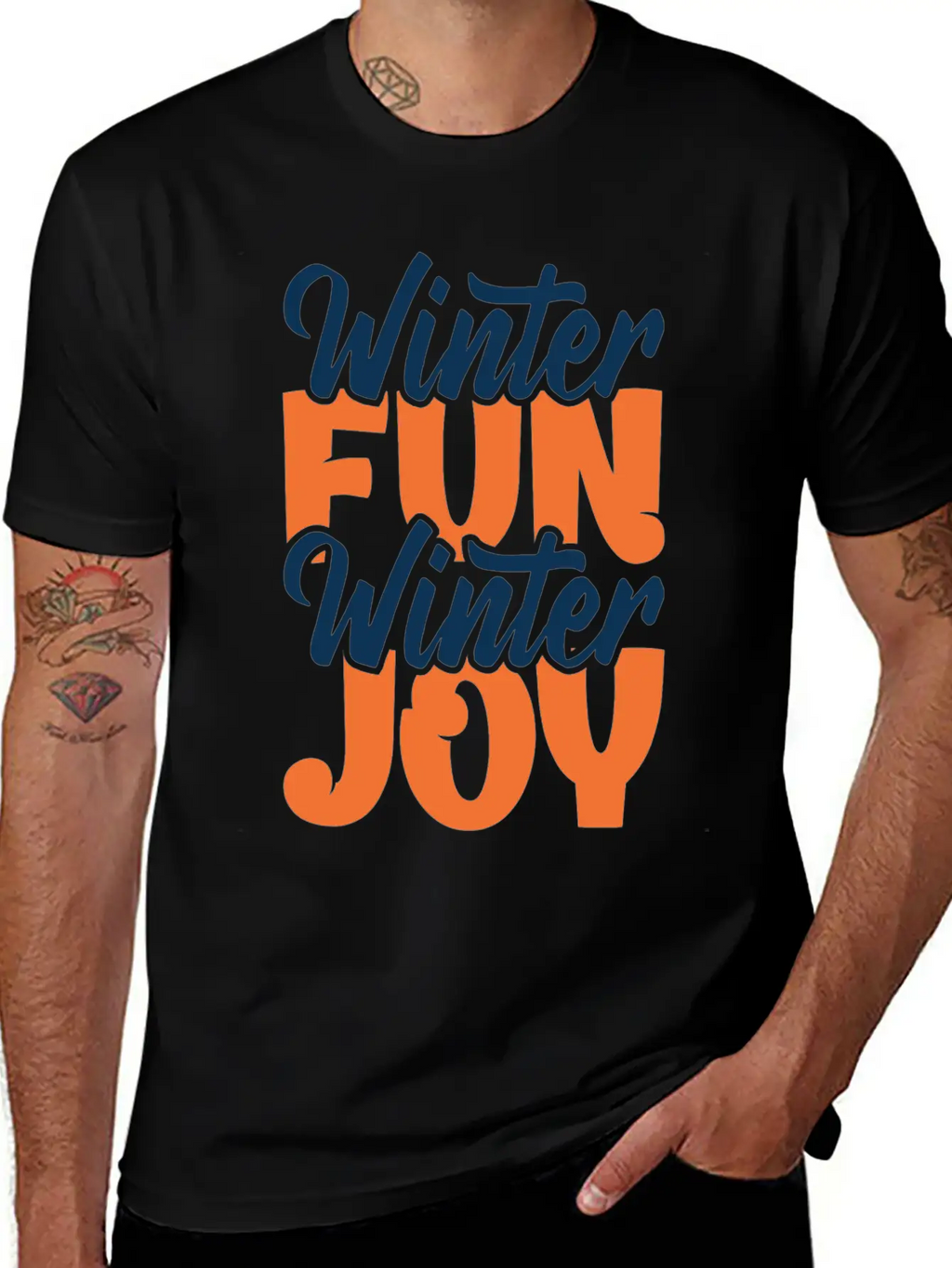 Winter Fun Winter Joy Christmas Holiday Season Breathable Graphic T-Shirt – Perfect For Casual Days