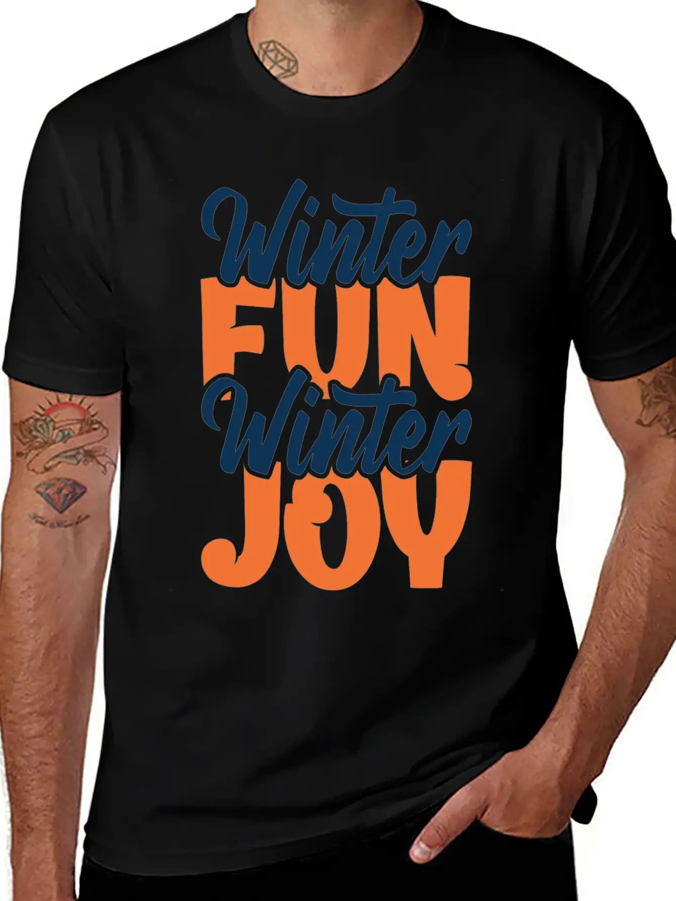 Winter Fun Winter Joy Christmas Holiday Season Breathable Graphic T-Shirt – Perfect For Casual Days