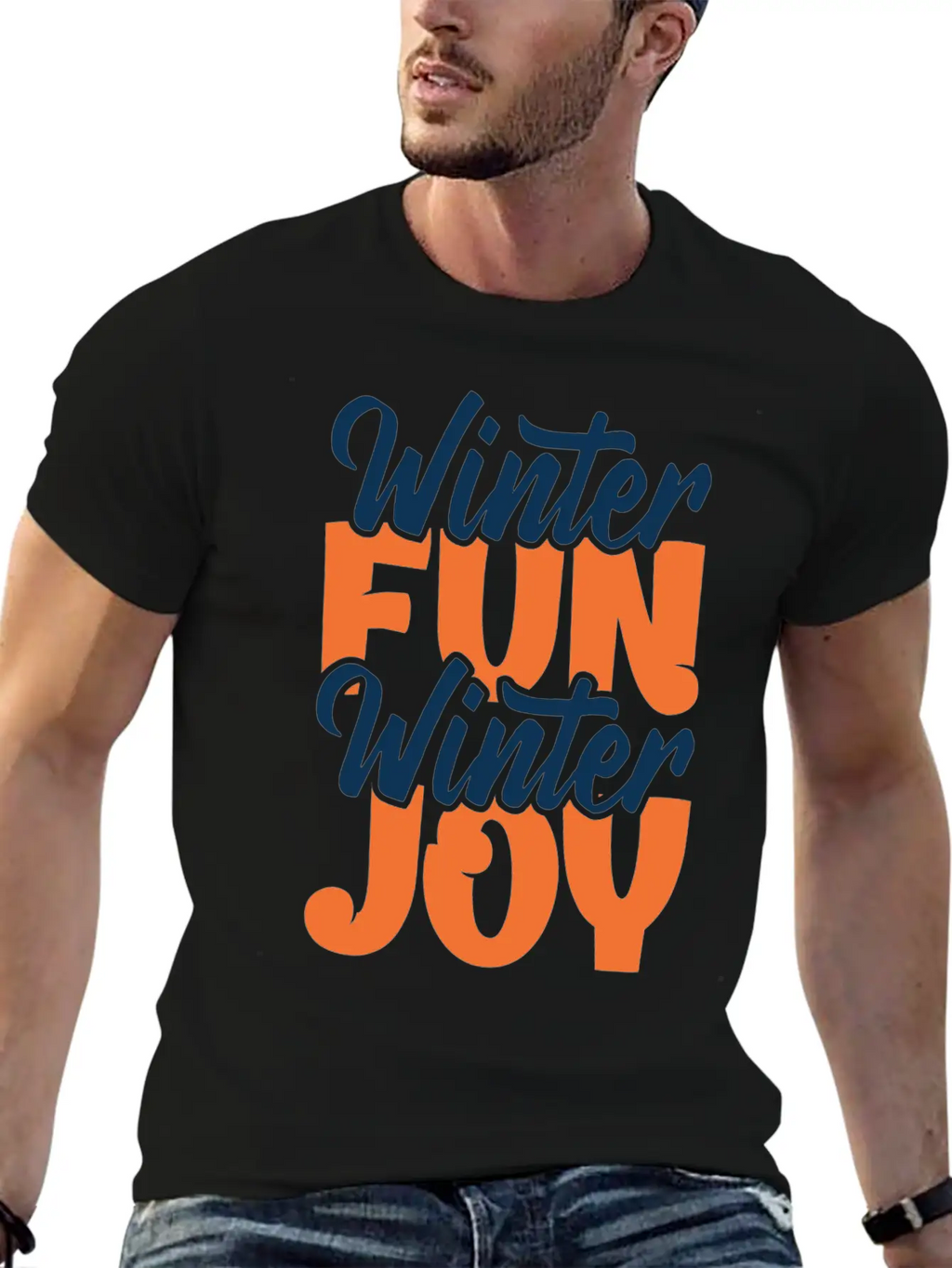 Winter Fun Winter Joy Christmas Holiday Season Breathable Graphic T-Shirt – Perfect For Casual Days