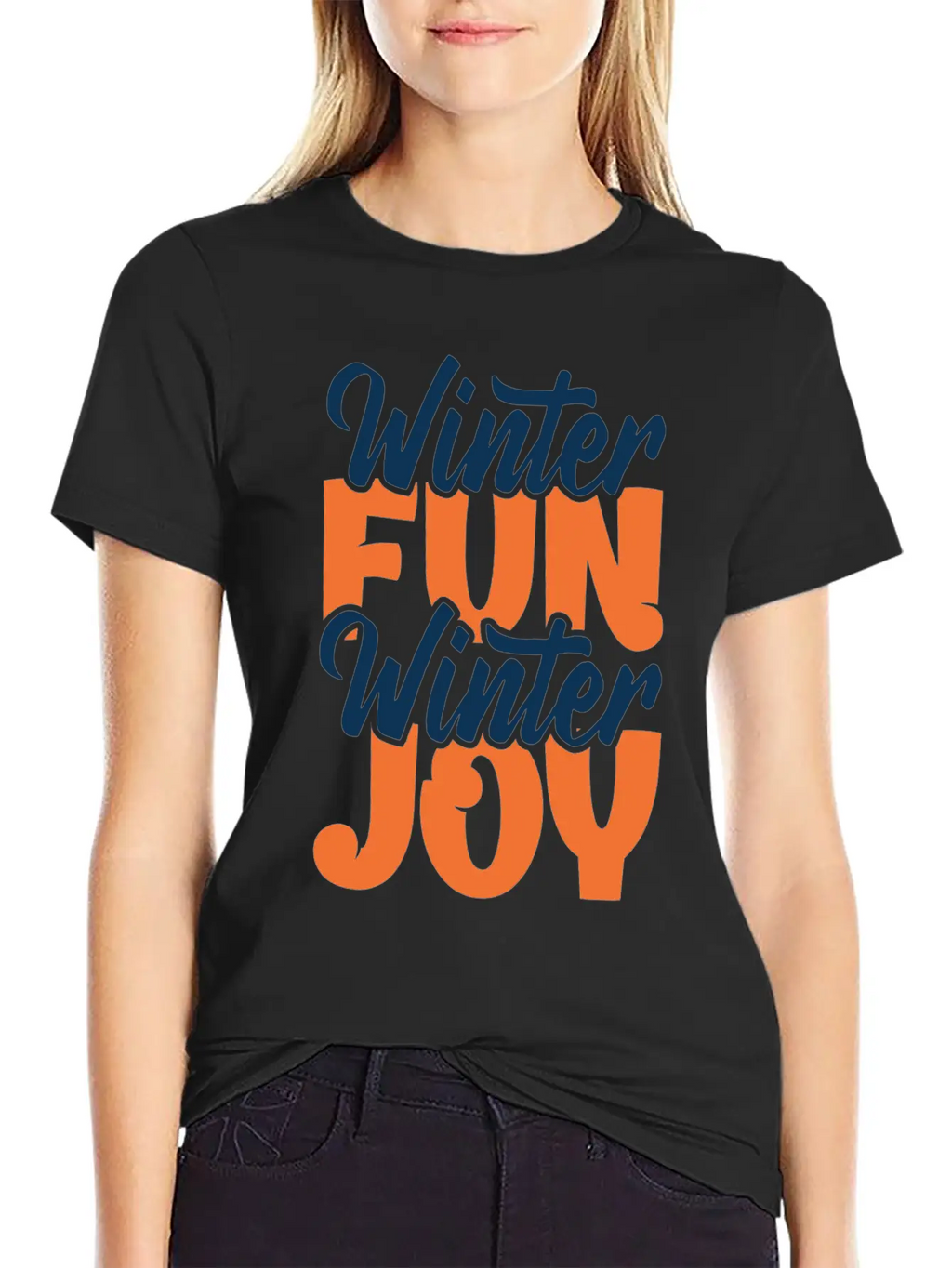 Winter Fun Winter Joy Christmas Holiday Season Breathable Graphic T-Shirt – Perfect For Casual Days