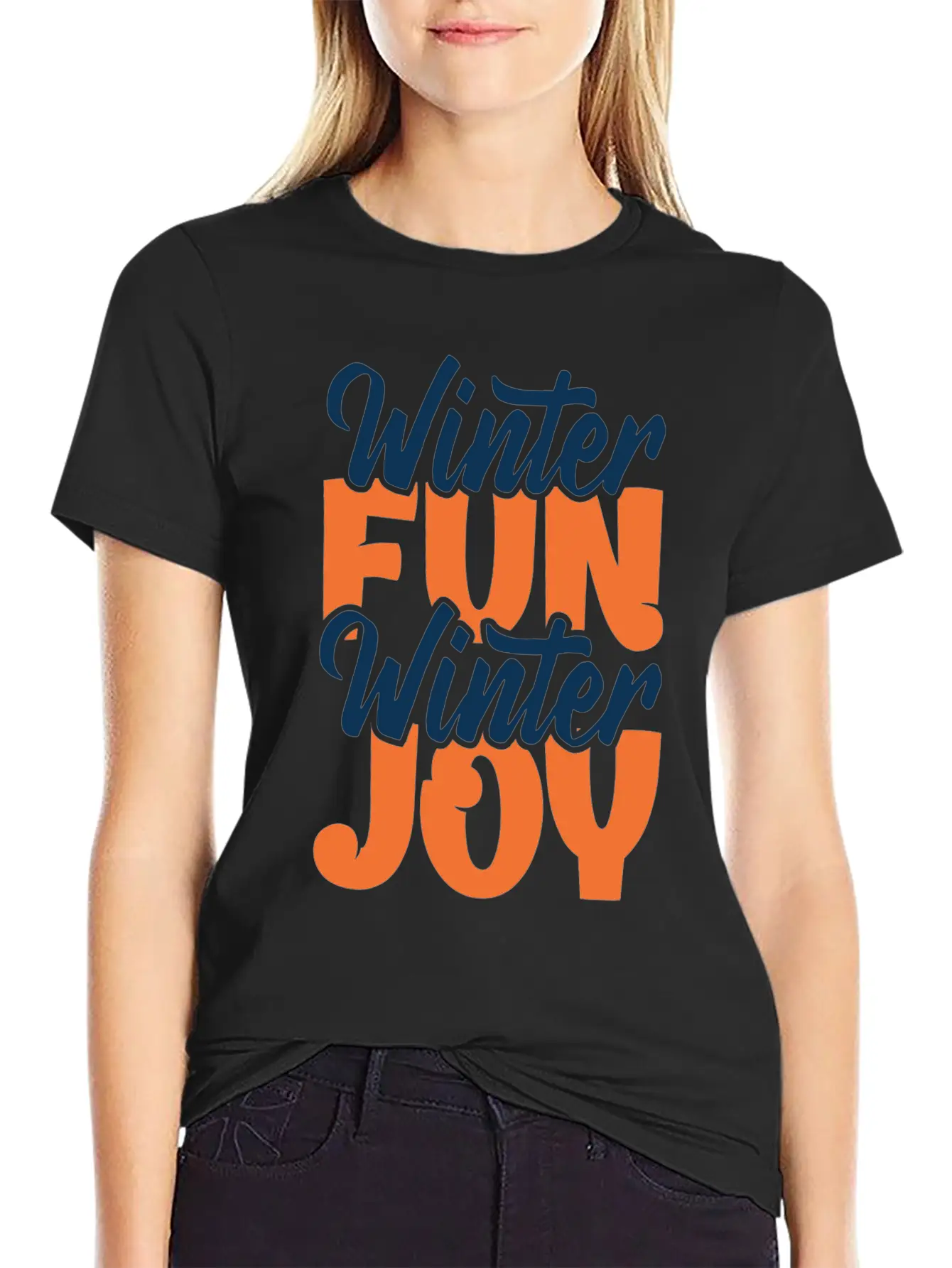 Winter Fun Winter Joy Christmas Holiday Season Breathable Graphic T-Shirt – Perfect For Casual Days