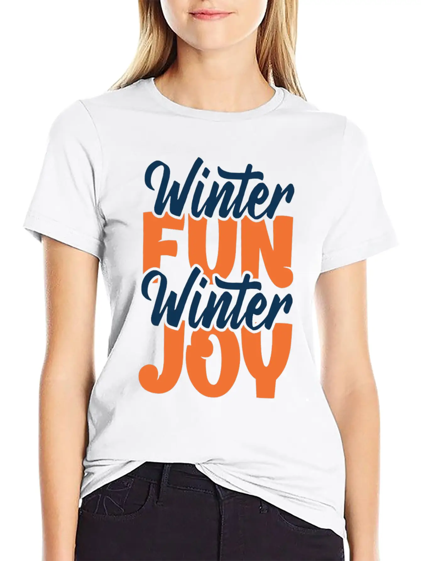 Winter Fun Winter Joy Christmas Holiday Season Breathable Graphic T-Shirt – Perfect For Casual Days