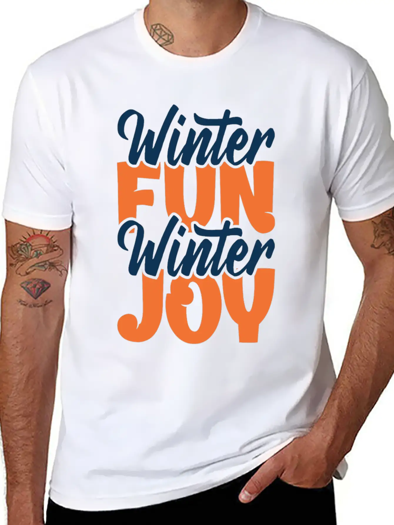 Winter Fun Winter Joy Christmas Holiday Season Breathable Graphic T-Shirt – Perfect For Casual Days