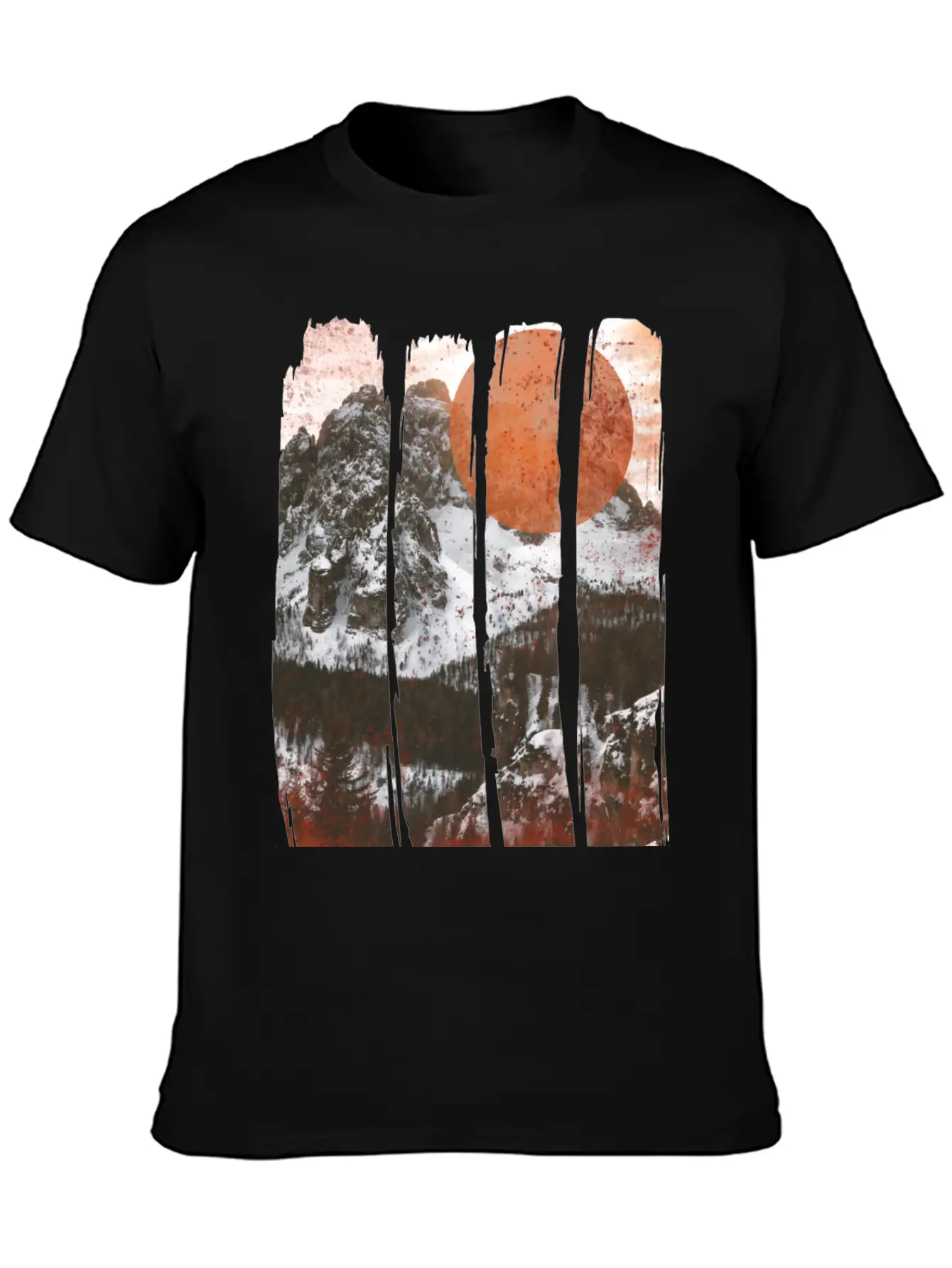 Winter Landscape Classic Cotton Tee – Unisex Comfort For Any Season