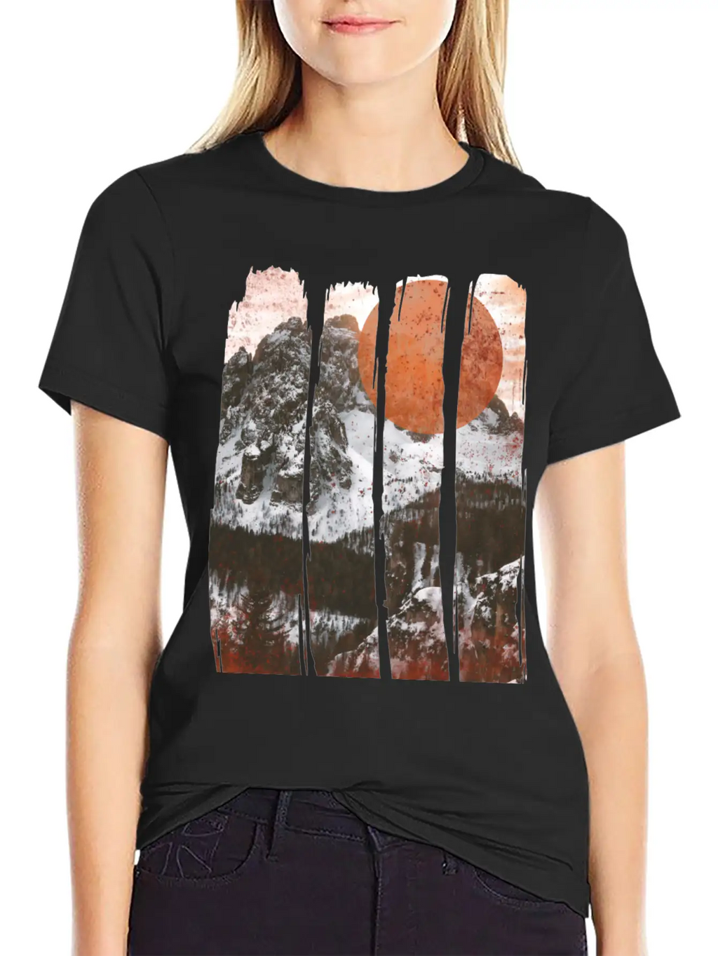 Winter Landscape Classic Cotton Tee – Unisex Comfort For Any Season