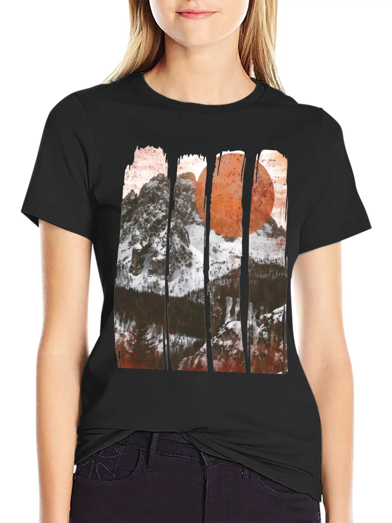 Winter Landscape Classic Cotton Tee – Unisex Comfort For Any Season
