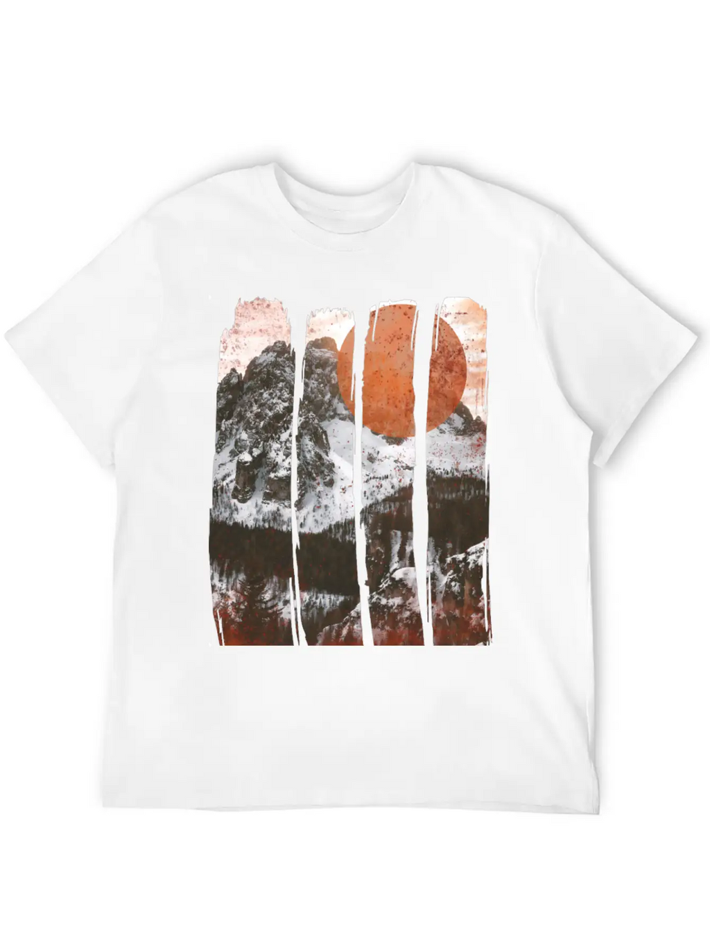 Winter Landscape Classic Cotton Tee – Unisex Comfort For Any Season