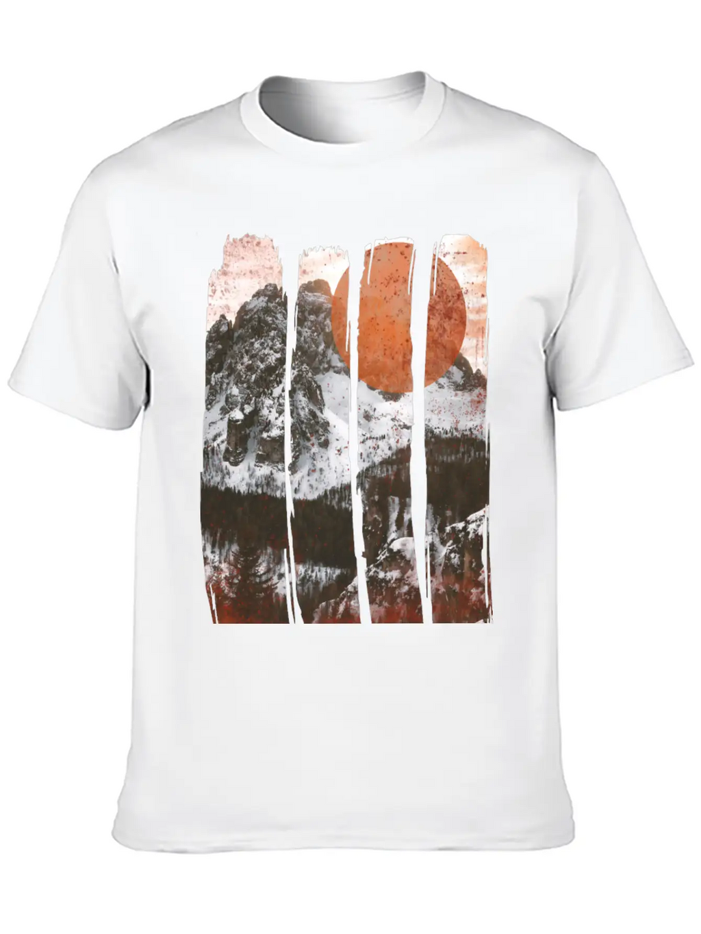 Winter Landscape Classic Cotton Tee – Unisex Comfort For Any Season